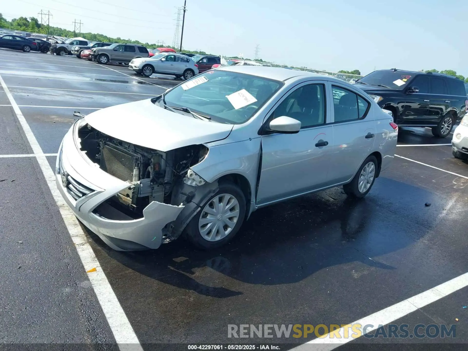 2 Photograph of a damaged car 3N1CN7AP5KL829013 NISSAN VERSA 2019