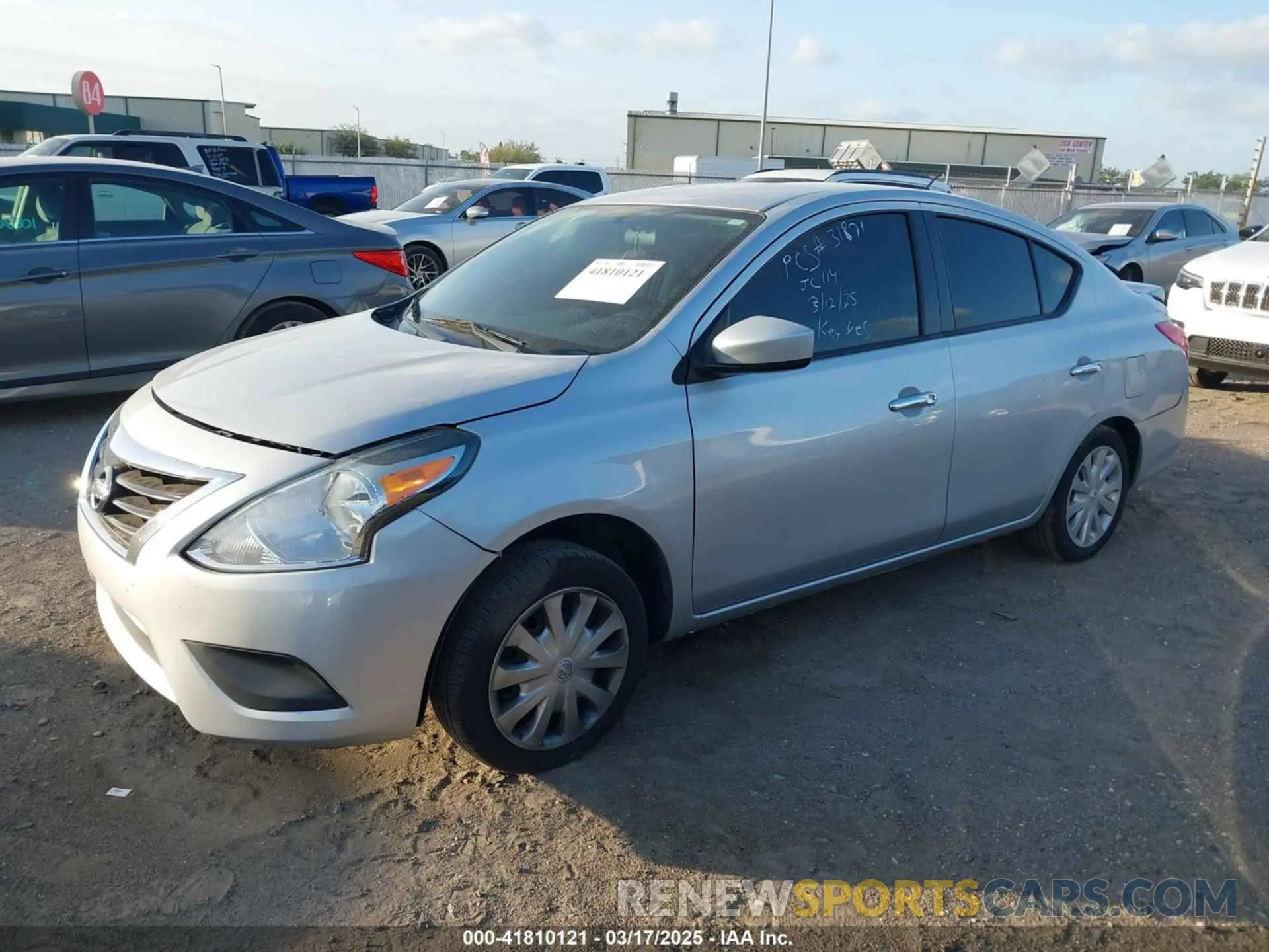 2 Photograph of a damaged car 3N1CN7AP6KL825438 NISSAN VERSA 2019