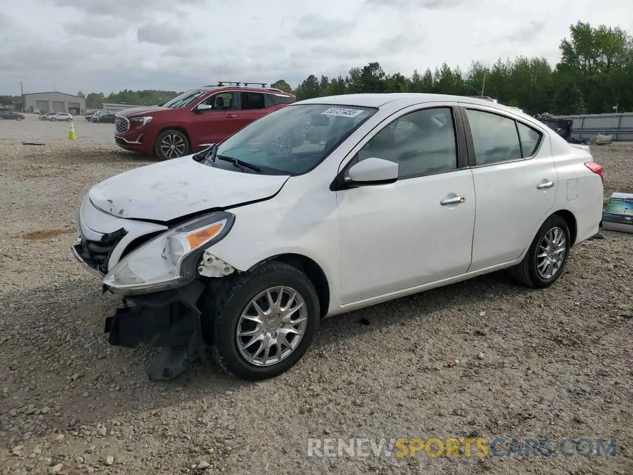 1 Photograph of a damaged car 3N1CN7AP6KL864367 NISSAN VERSA 2019
