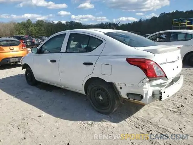 2 Photograph of a damaged car 3N1CN7AP7KL816893 NISSAN VERSA 2019