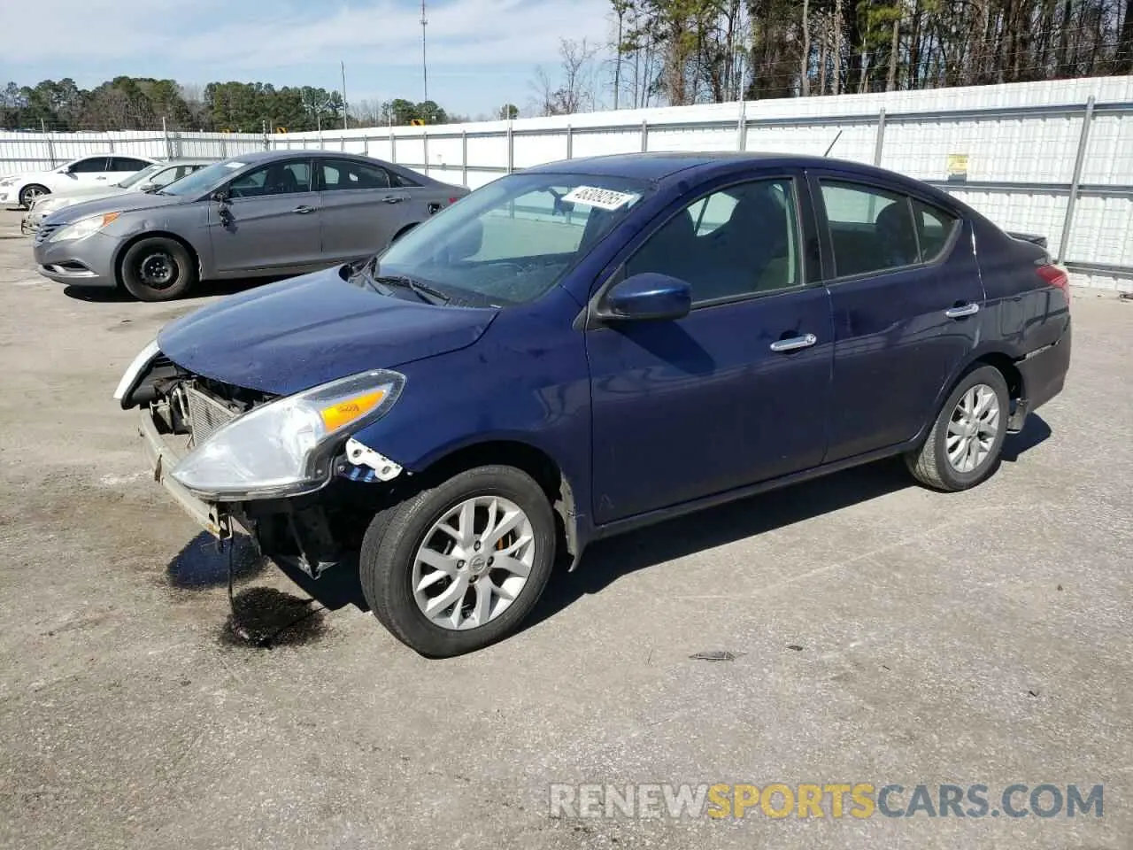 1 Photograph of a damaged car 3N1CN7AP7KL826128 NISSAN VERSA 2019