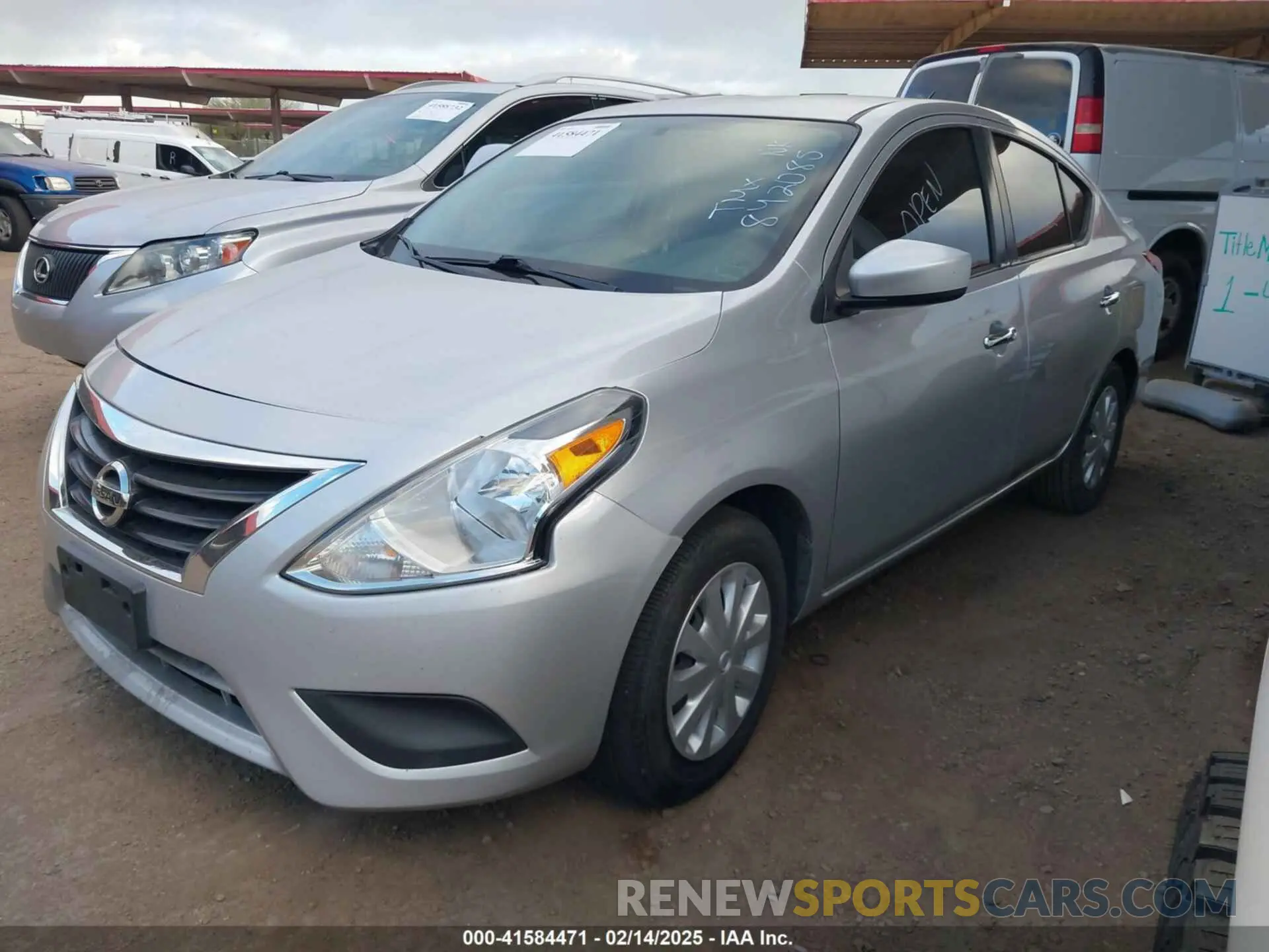 2 Photograph of a damaged car 3N1CN7AP7KL842085 NISSAN VERSA 2019