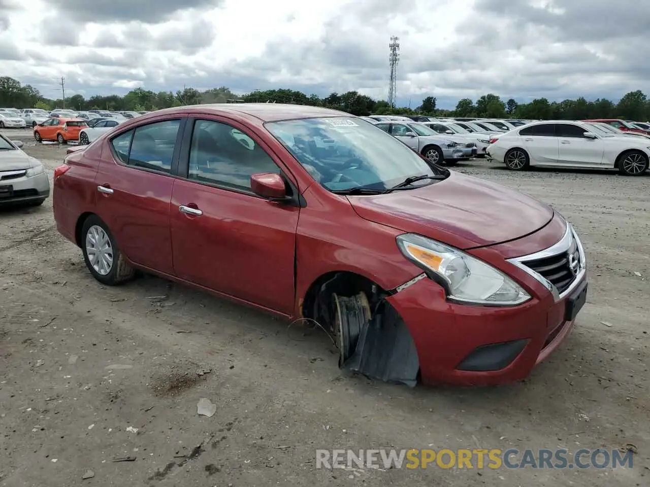 4 Photograph of a damaged car 3N1CN7AP7KL864362 NISSAN VERSA 2019