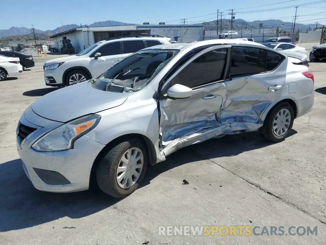 1 Photograph of a damaged car 3N1CN7AP7KL873434 NISSAN VERSA 2019