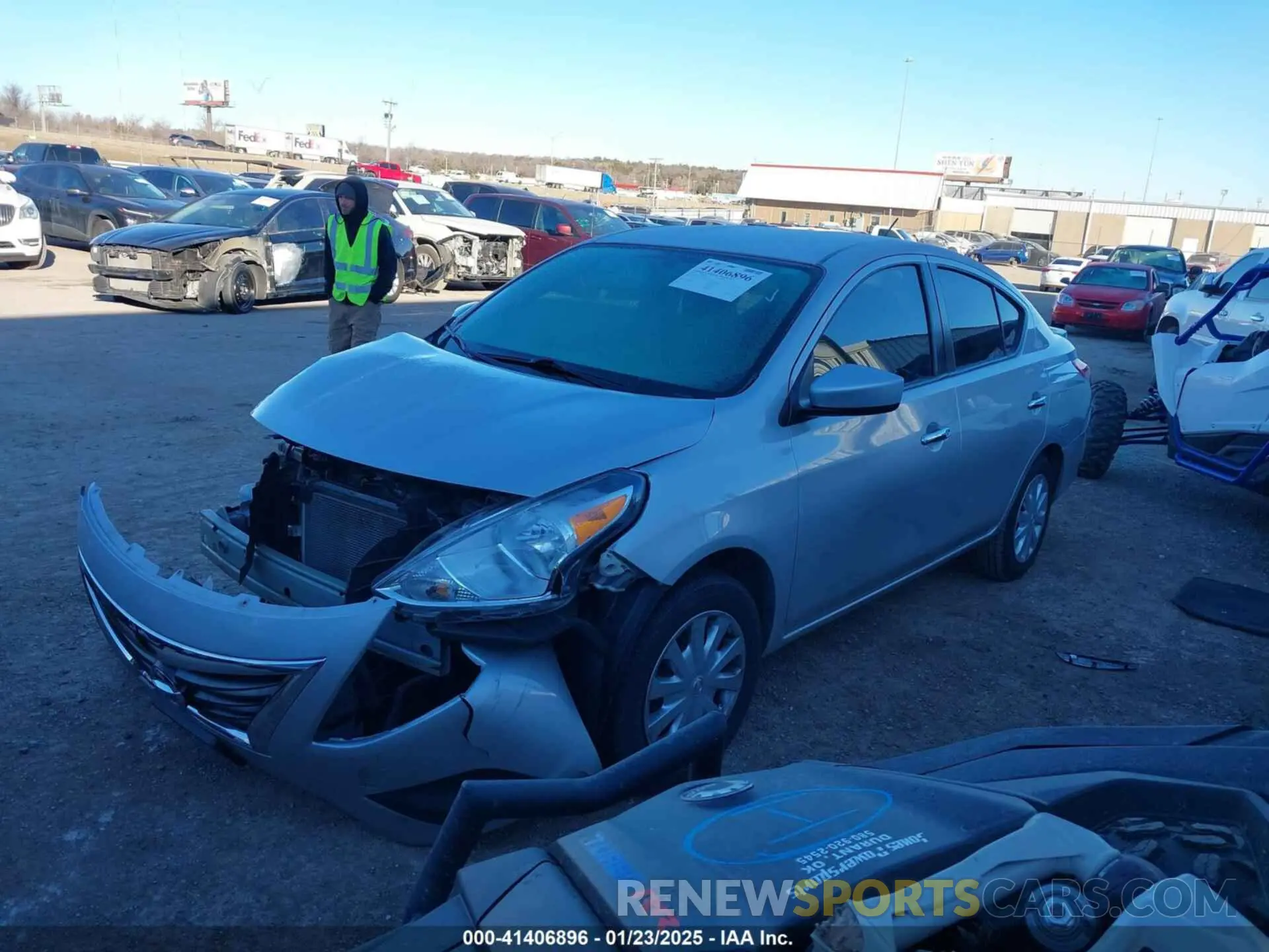 2 Photograph of a damaged car 3N1CN7AP7KL875152 NISSAN VERSA 2019