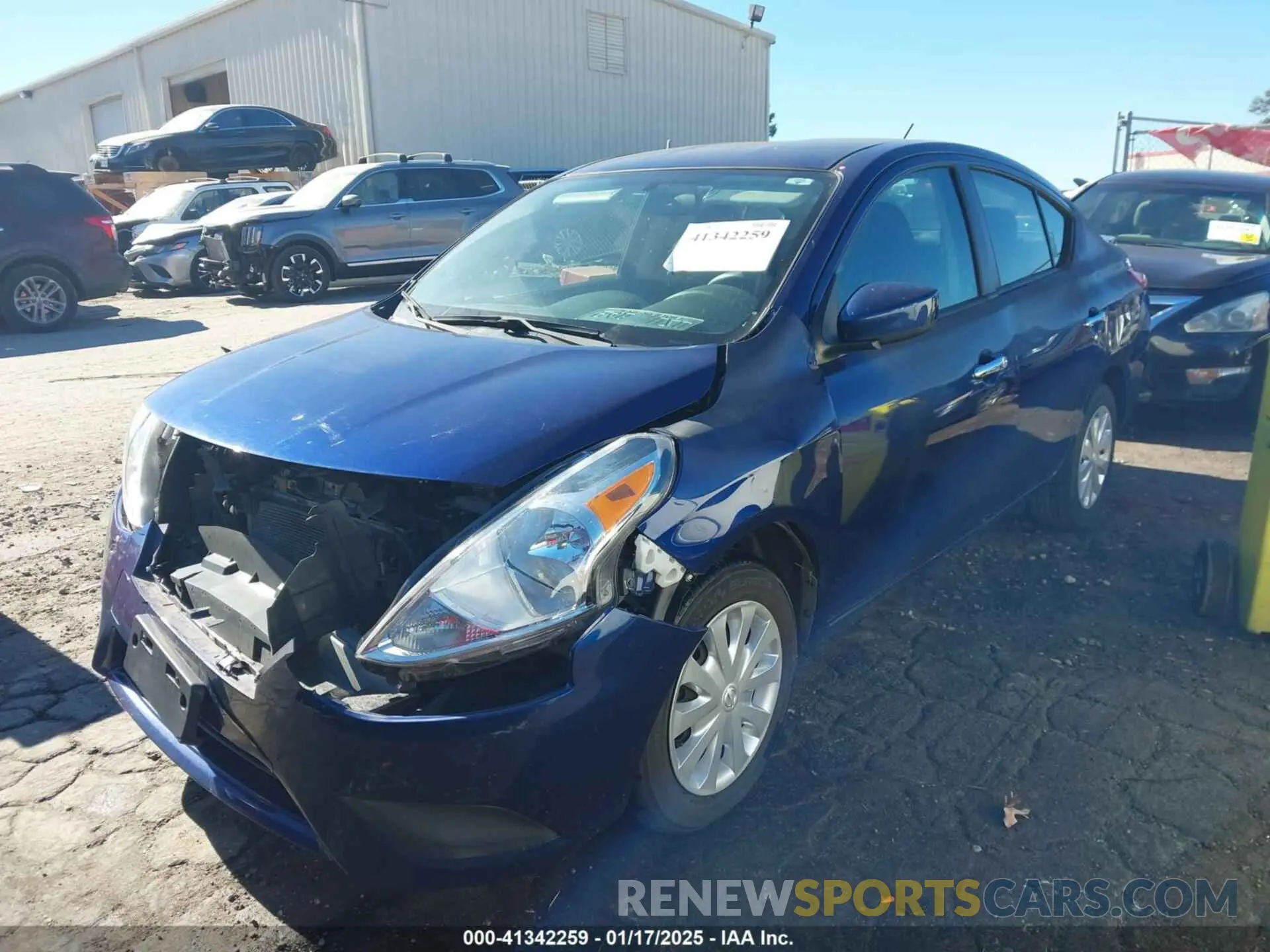 2 Photograph of a damaged car 3N1CN7AP7KL875751 NISSAN VERSA 2019