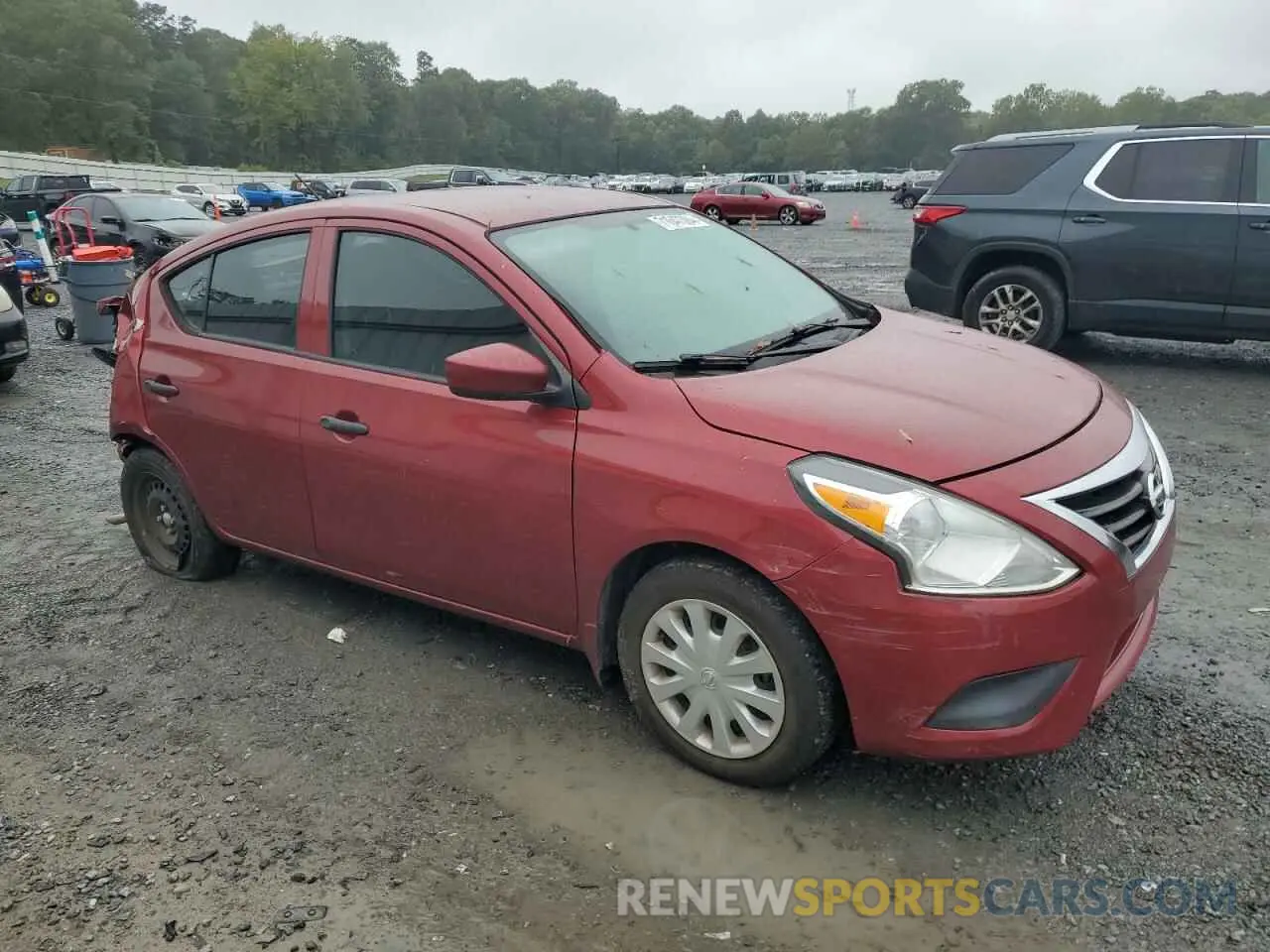 4 Фотография поврежденного автомобиля 3N1CN7AP7KL875796 NISSAN VERSA 2019