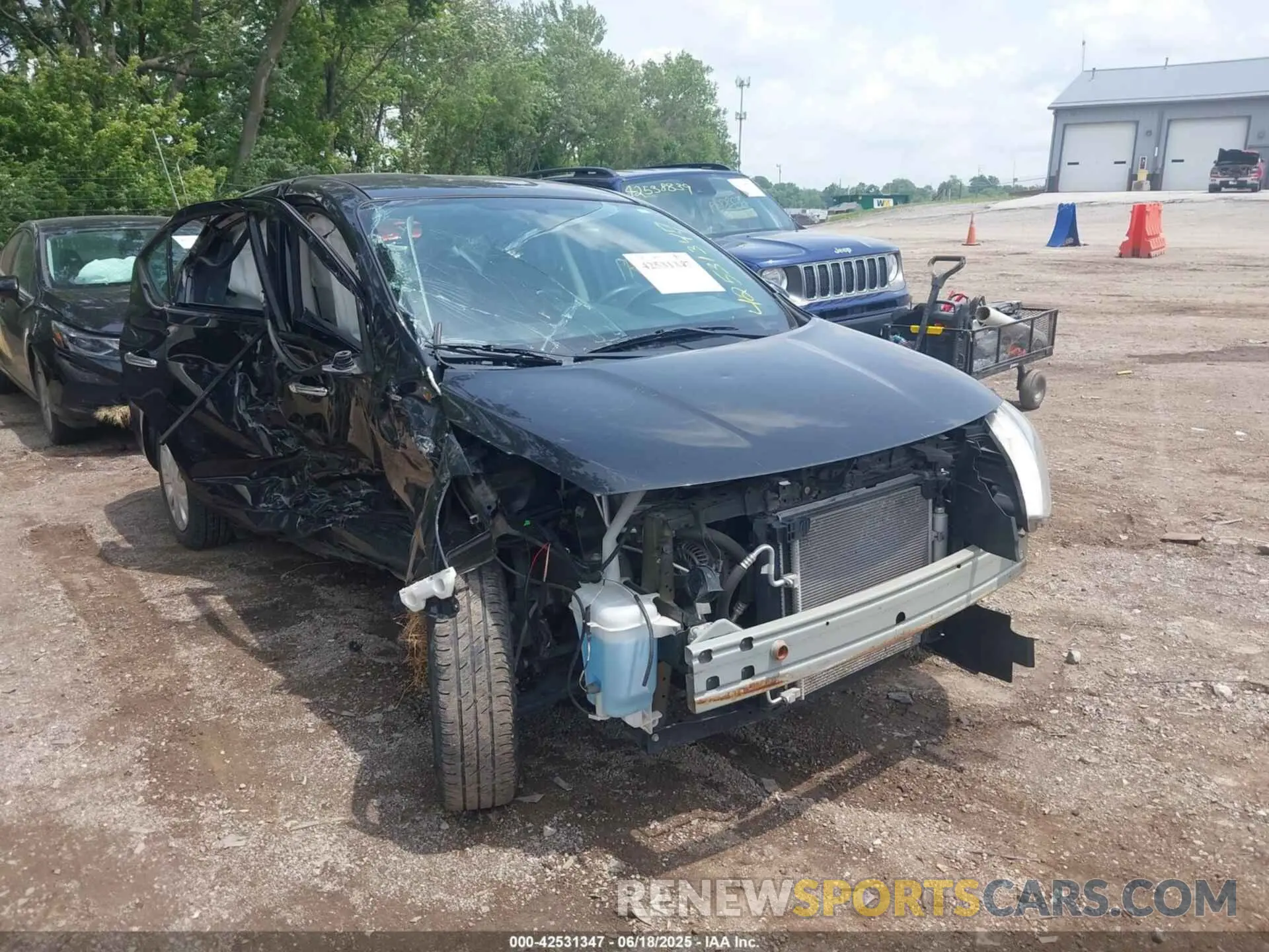 1 Photograph of a damaged car 3N1CN7AP7KL878648 NISSAN VERSA 2019