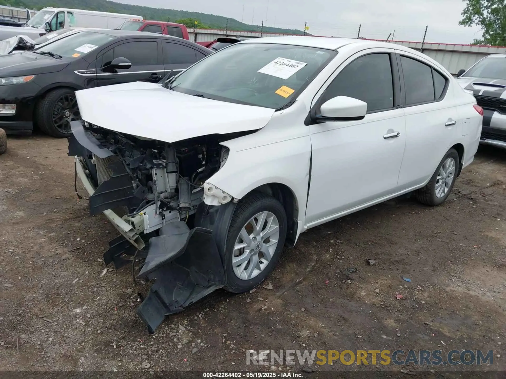 2 Photograph of a damaged car 3N1CN7AP8KL813131 NISSAN VERSA 2019
