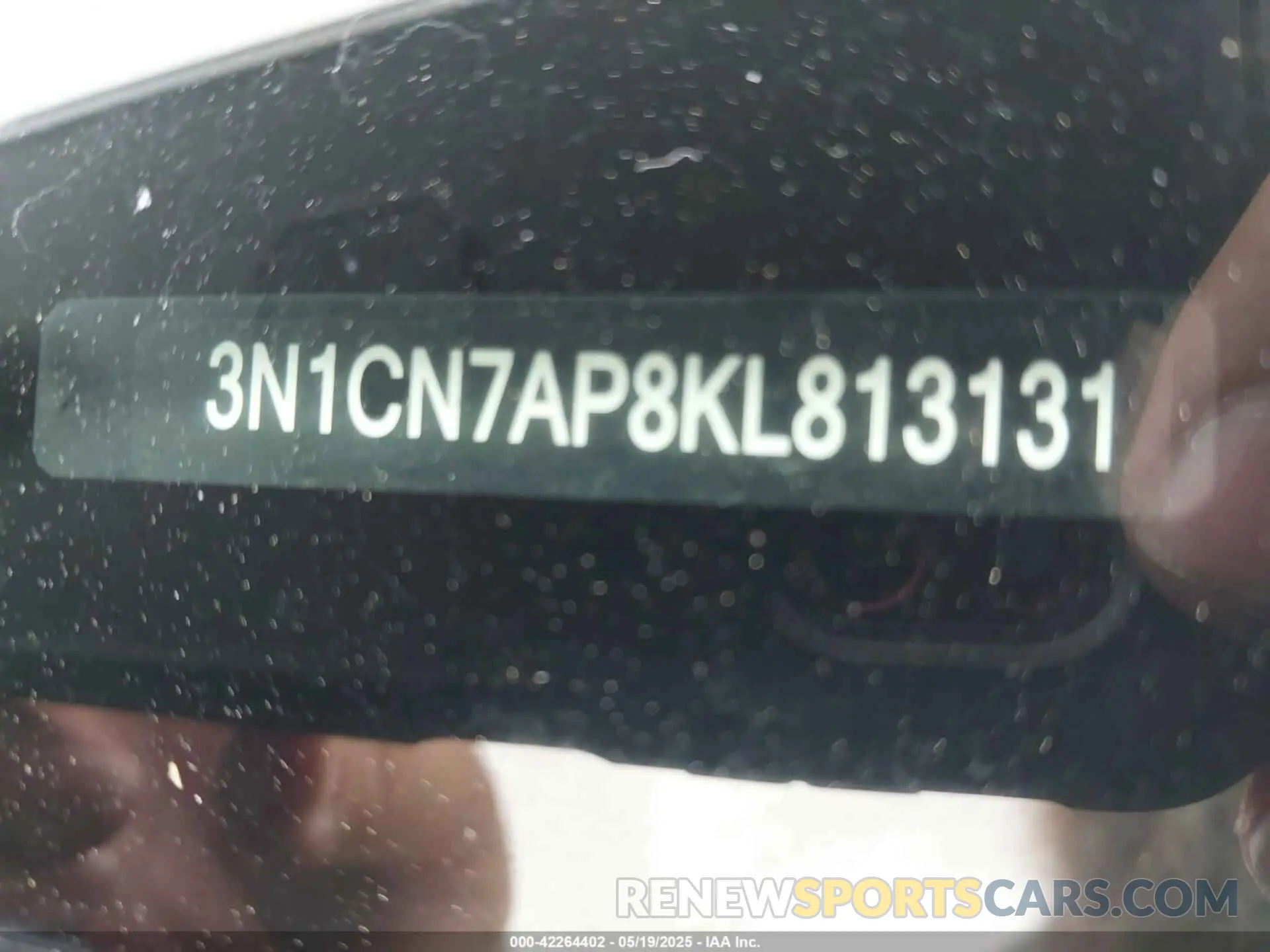 9 Photograph of a damaged car 3N1CN7AP8KL813131 NISSAN VERSA 2019