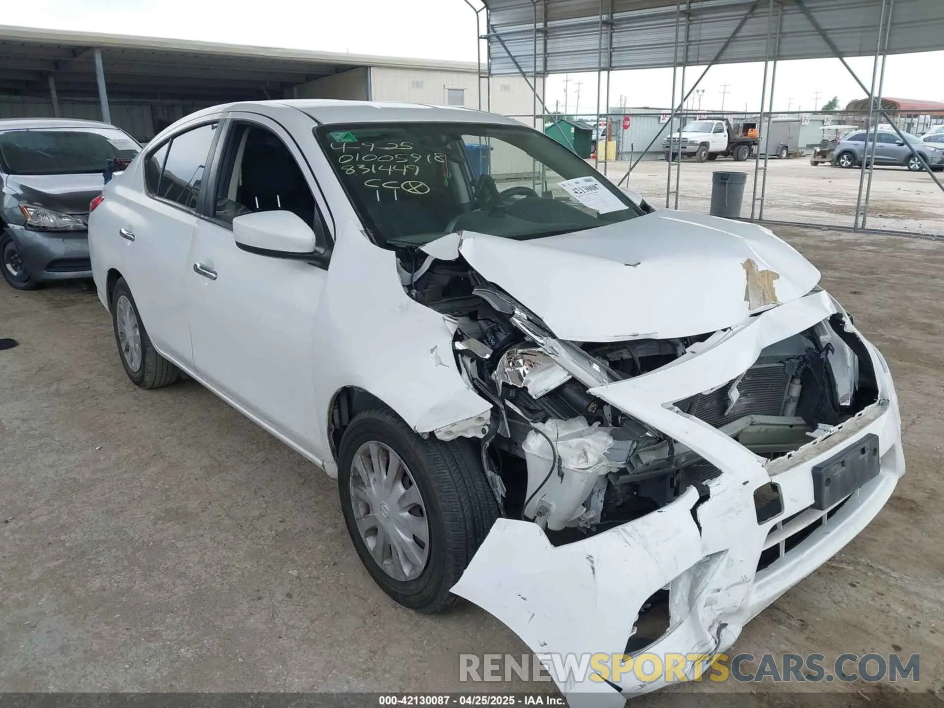 1 Photograph of a damaged car 3N1CN7AP8KL831449 NISSAN VERSA 2019