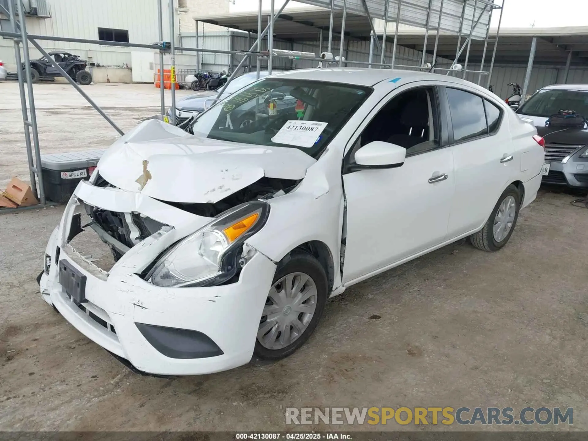 2 Photograph of a damaged car 3N1CN7AP8KL831449 NISSAN VERSA 2019