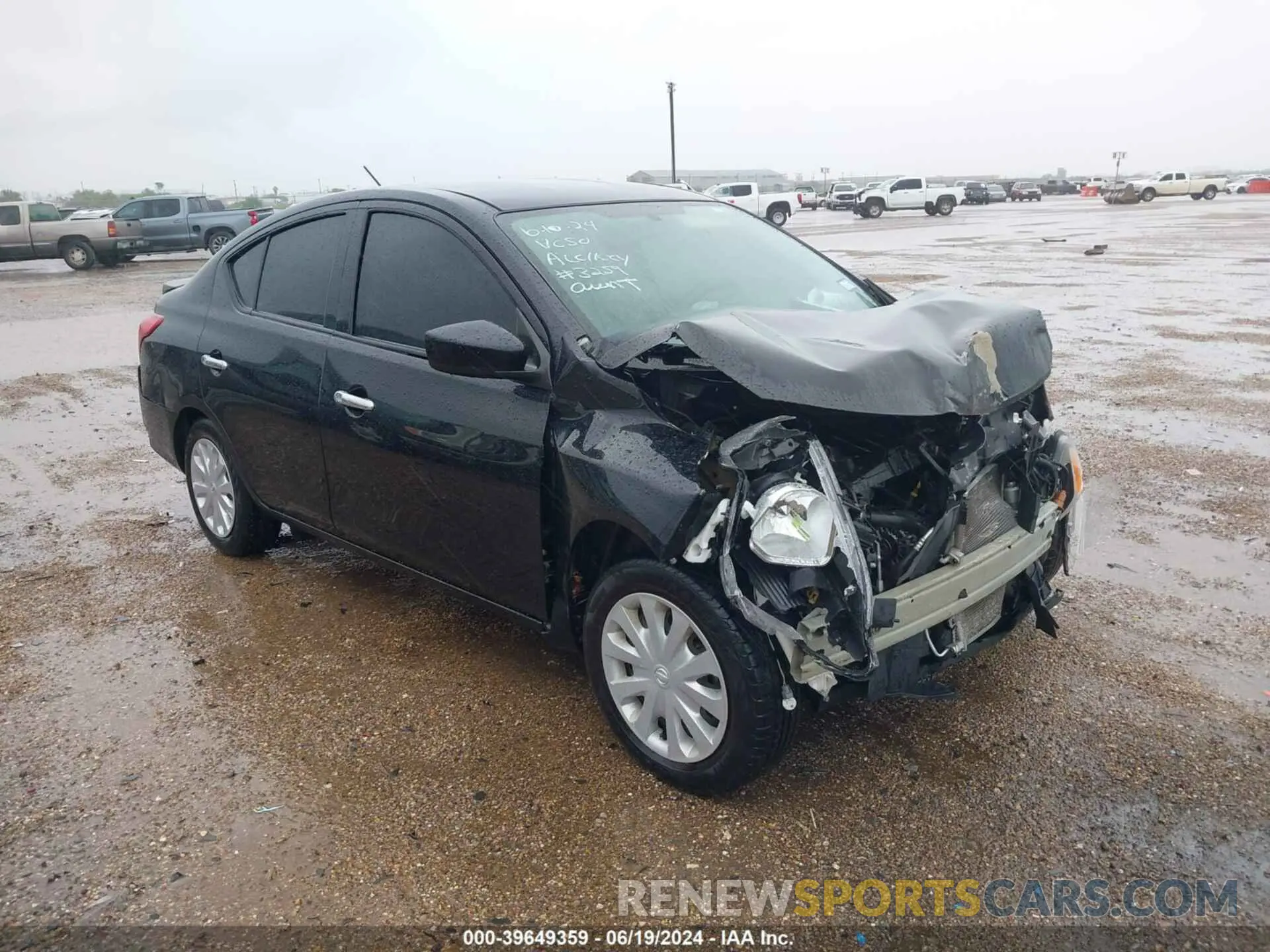 1 Photograph of a damaged car 3N1CN7AP8KL850101 NISSAN VERSA 2019