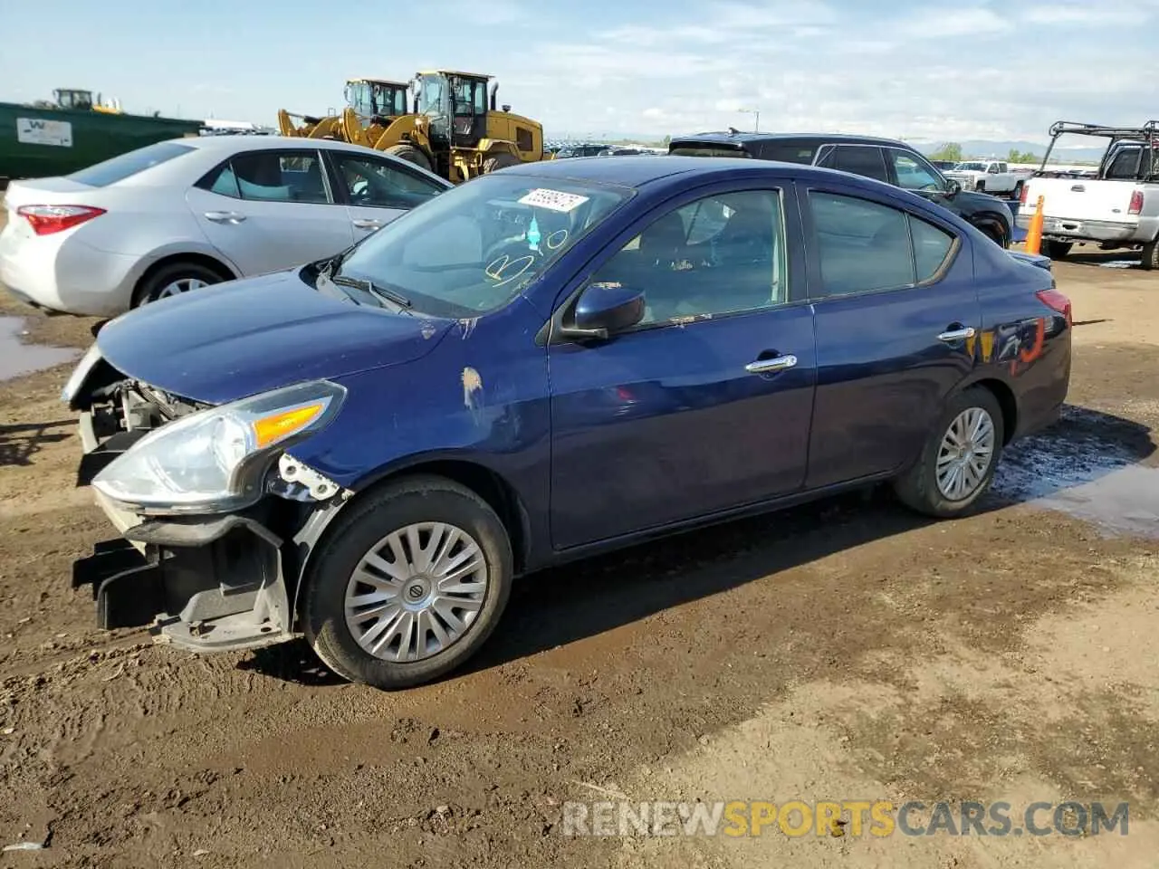 1 Photograph of a damaged car 3N1CN7AP8KL851765 NISSAN VERSA 2019