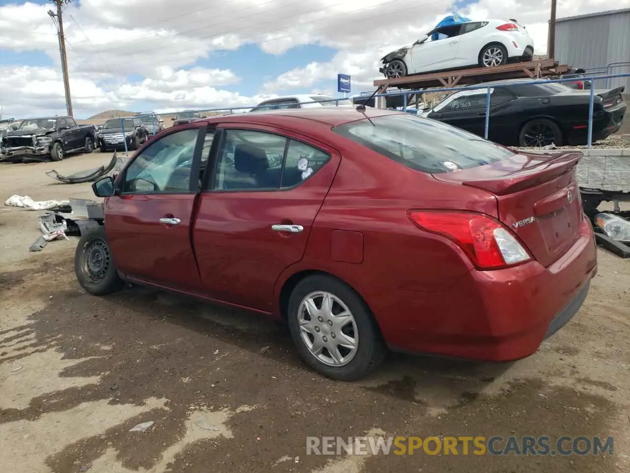 2 Photograph of a damaged car 3N1CN7AP8KL861356 NISSAN VERSA 2019