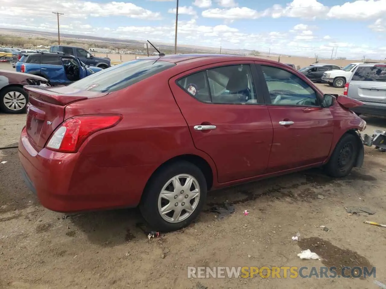 3 Photograph of a damaged car 3N1CN7AP8KL861356 NISSAN VERSA 2019