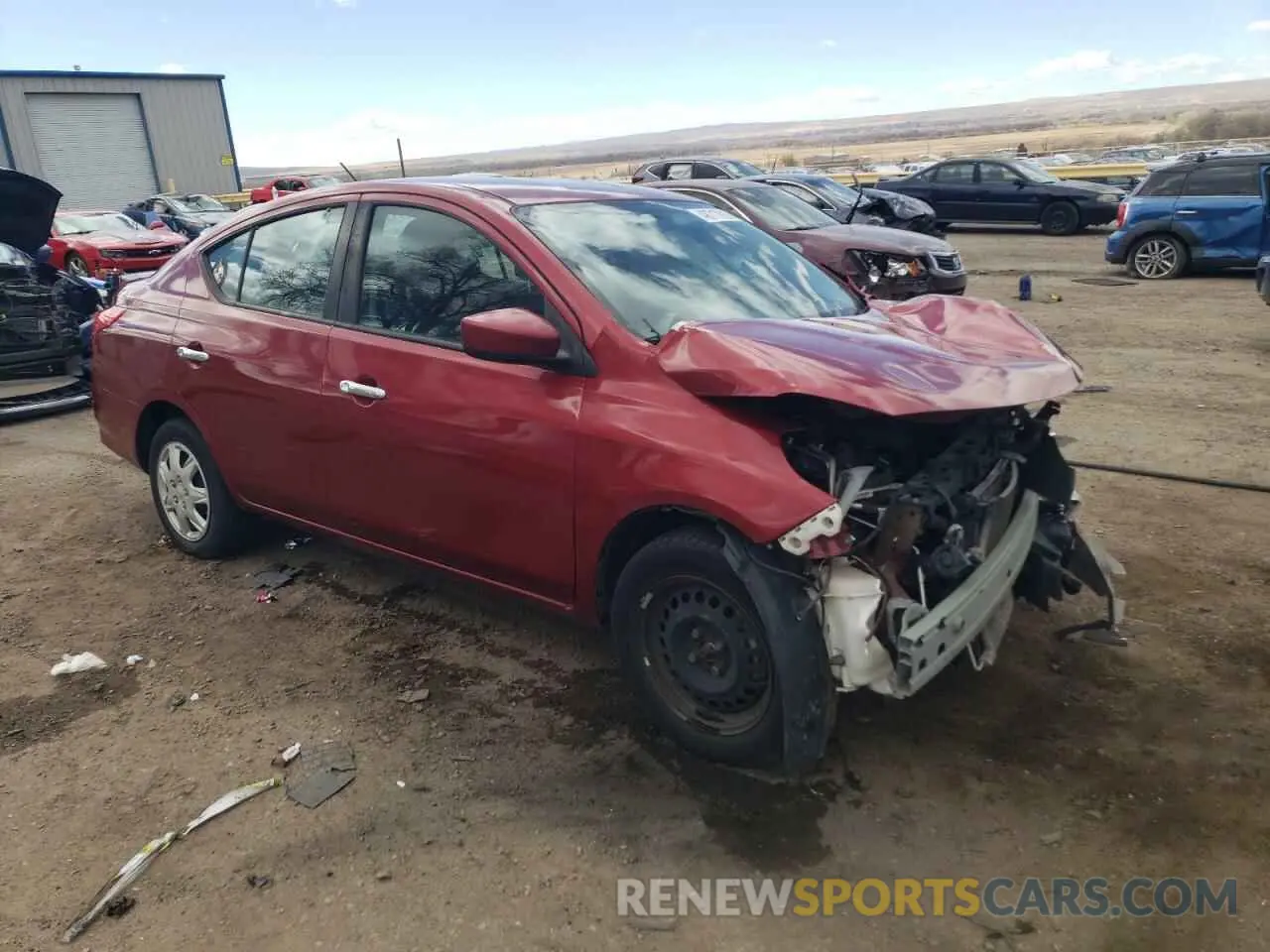 4 Photograph of a damaged car 3N1CN7AP8KL861356 NISSAN VERSA 2019