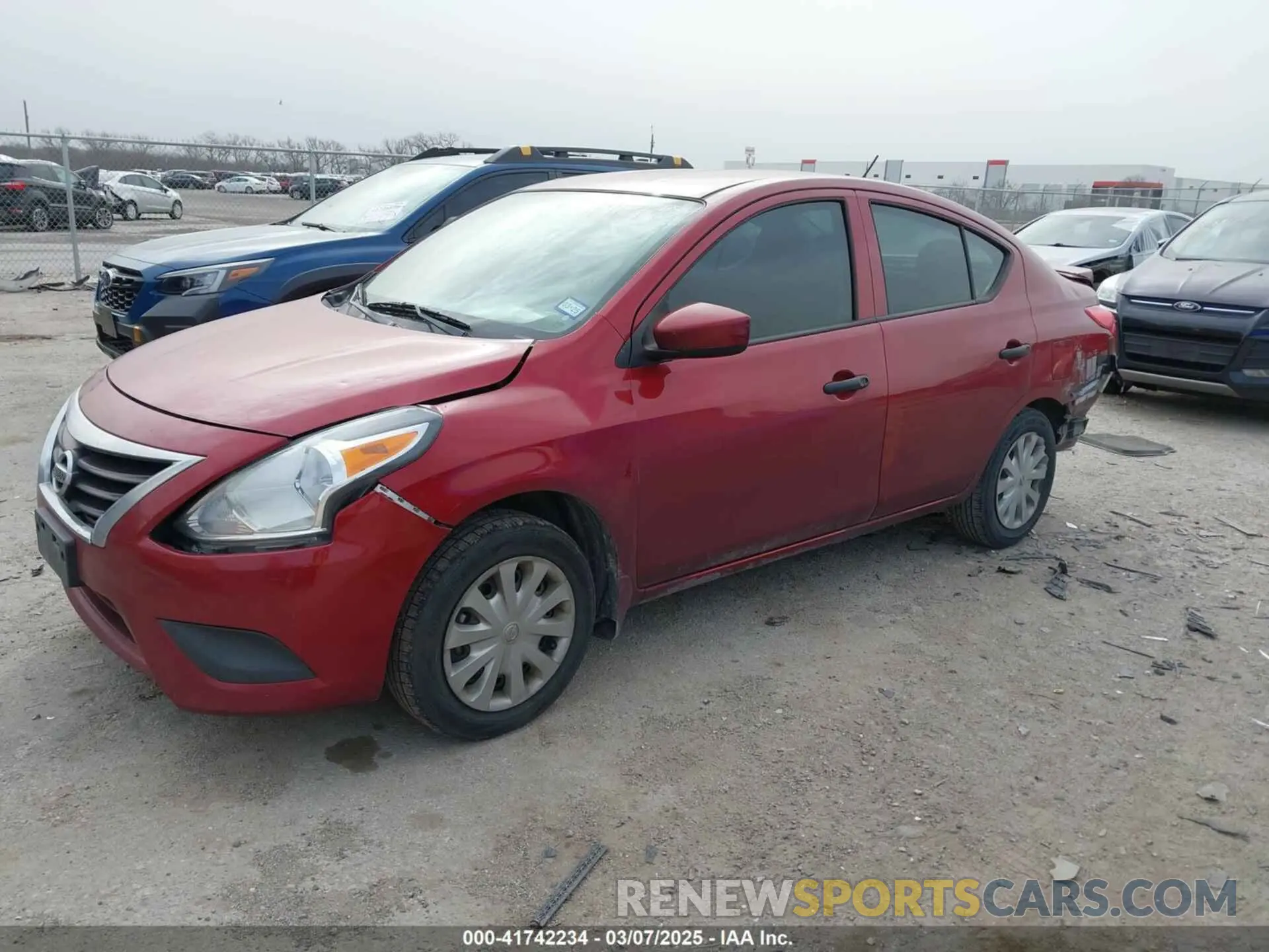 2 Photograph of a damaged car 3N1CN7AP9KL818340 NISSAN VERSA 2019
