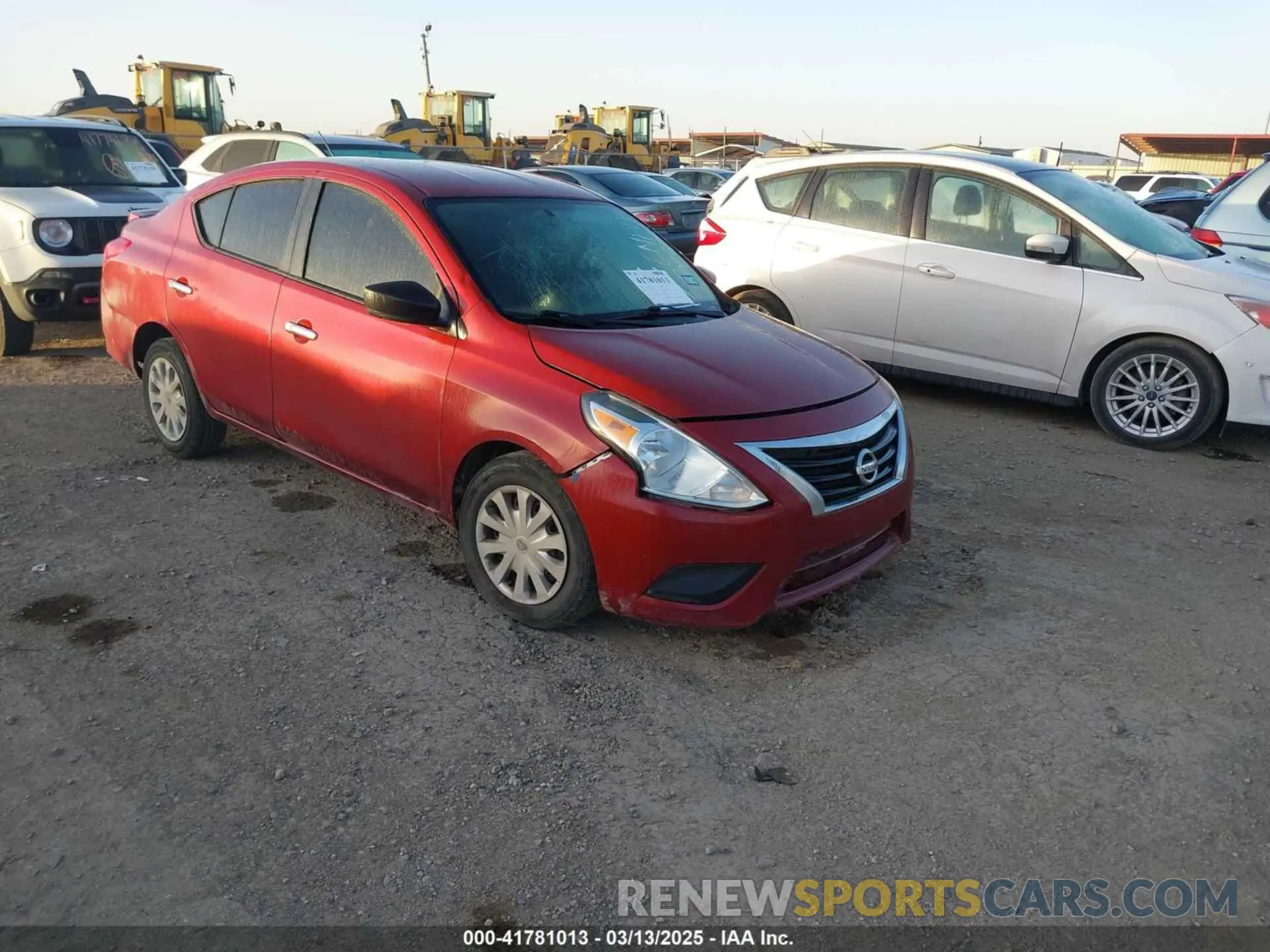 1 Photograph of a damaged car 3N1CN7AP9KL841097 NISSAN VERSA 2019