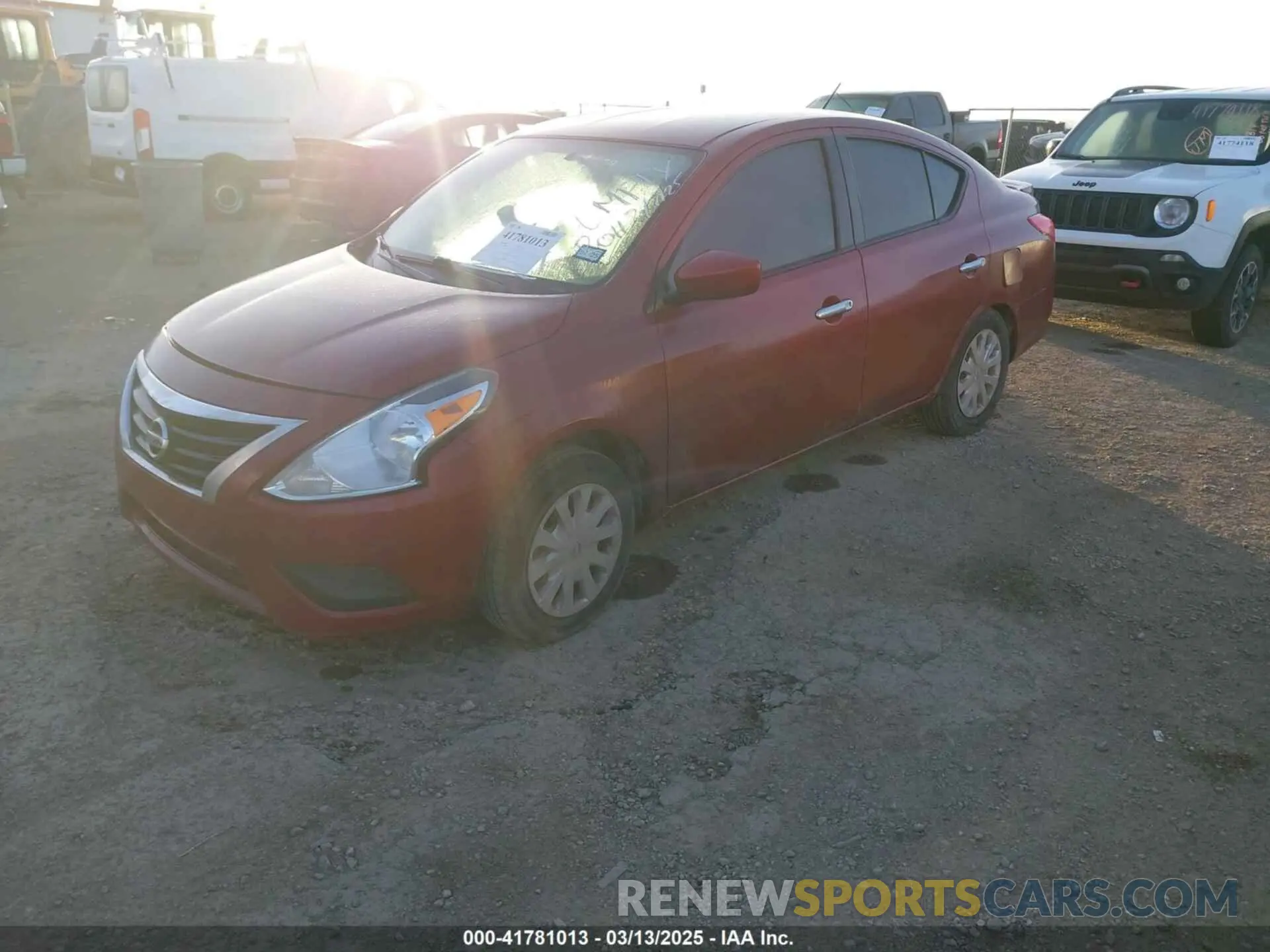 2 Photograph of a damaged car 3N1CN7AP9KL841097 NISSAN VERSA 2019