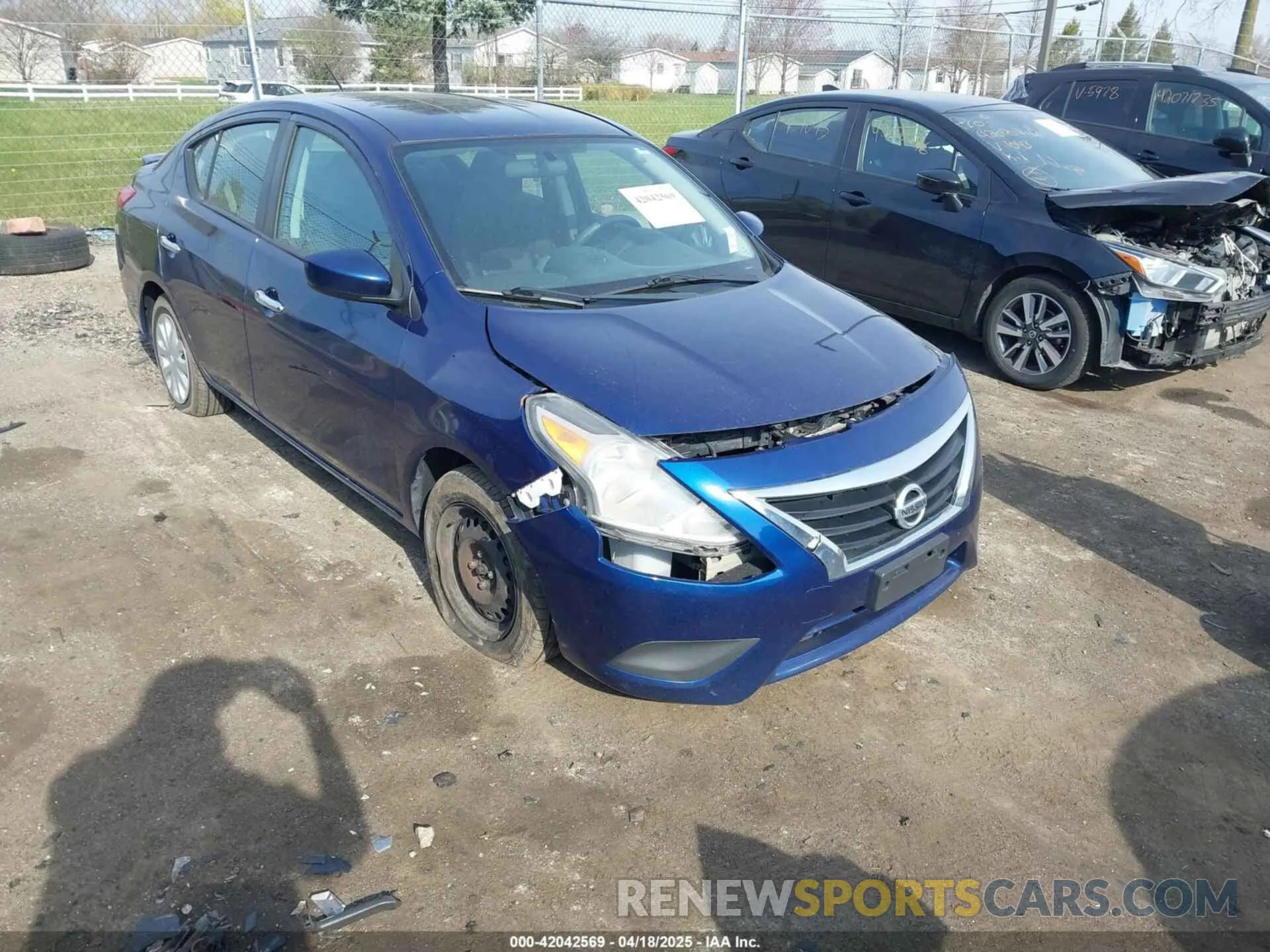 1 Photograph of a damaged car 3N1CN7AP9KL870728 NISSAN VERSA 2019