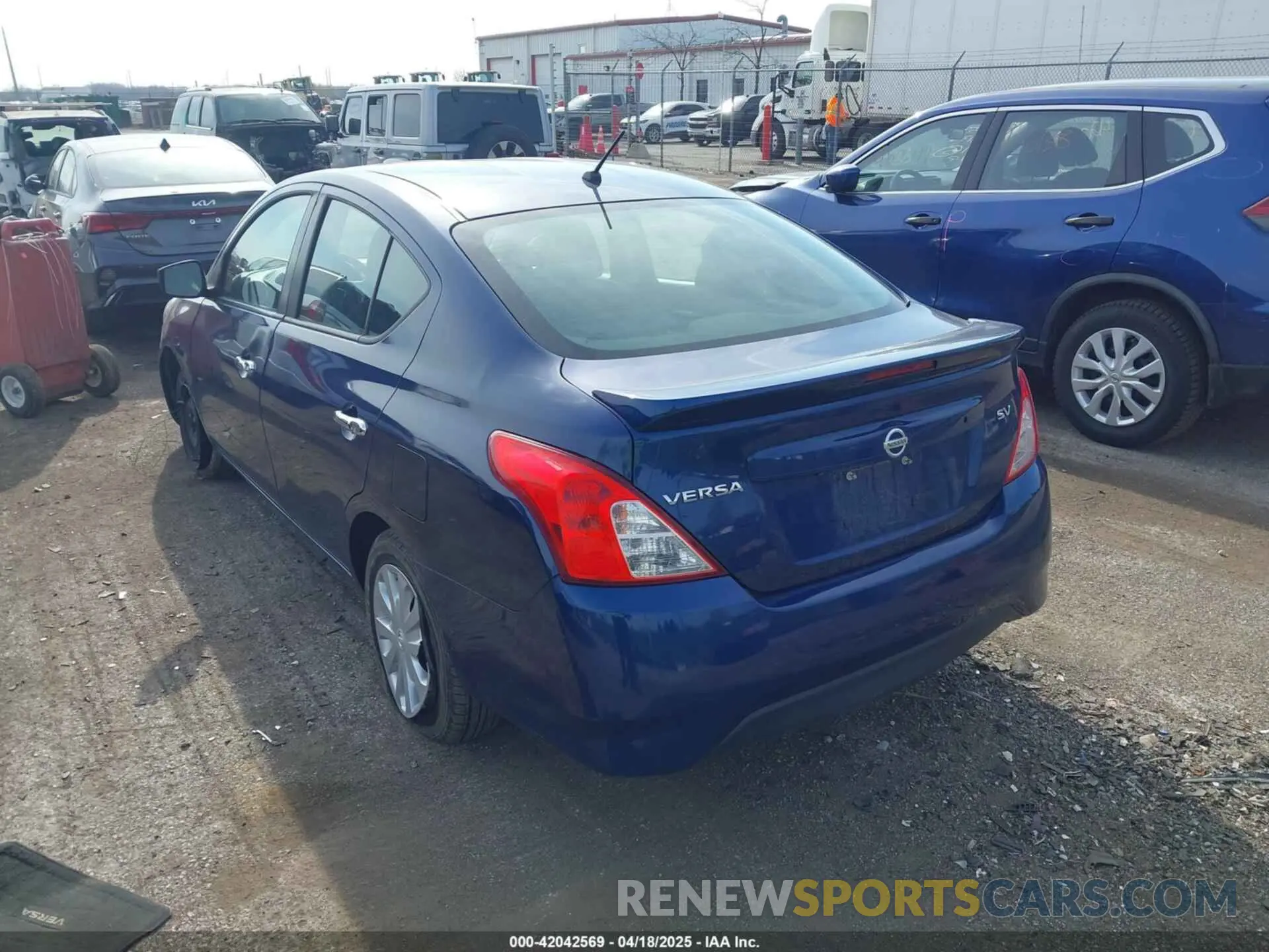 3 Photograph of a damaged car 3N1CN7AP9KL870728 NISSAN VERSA 2019