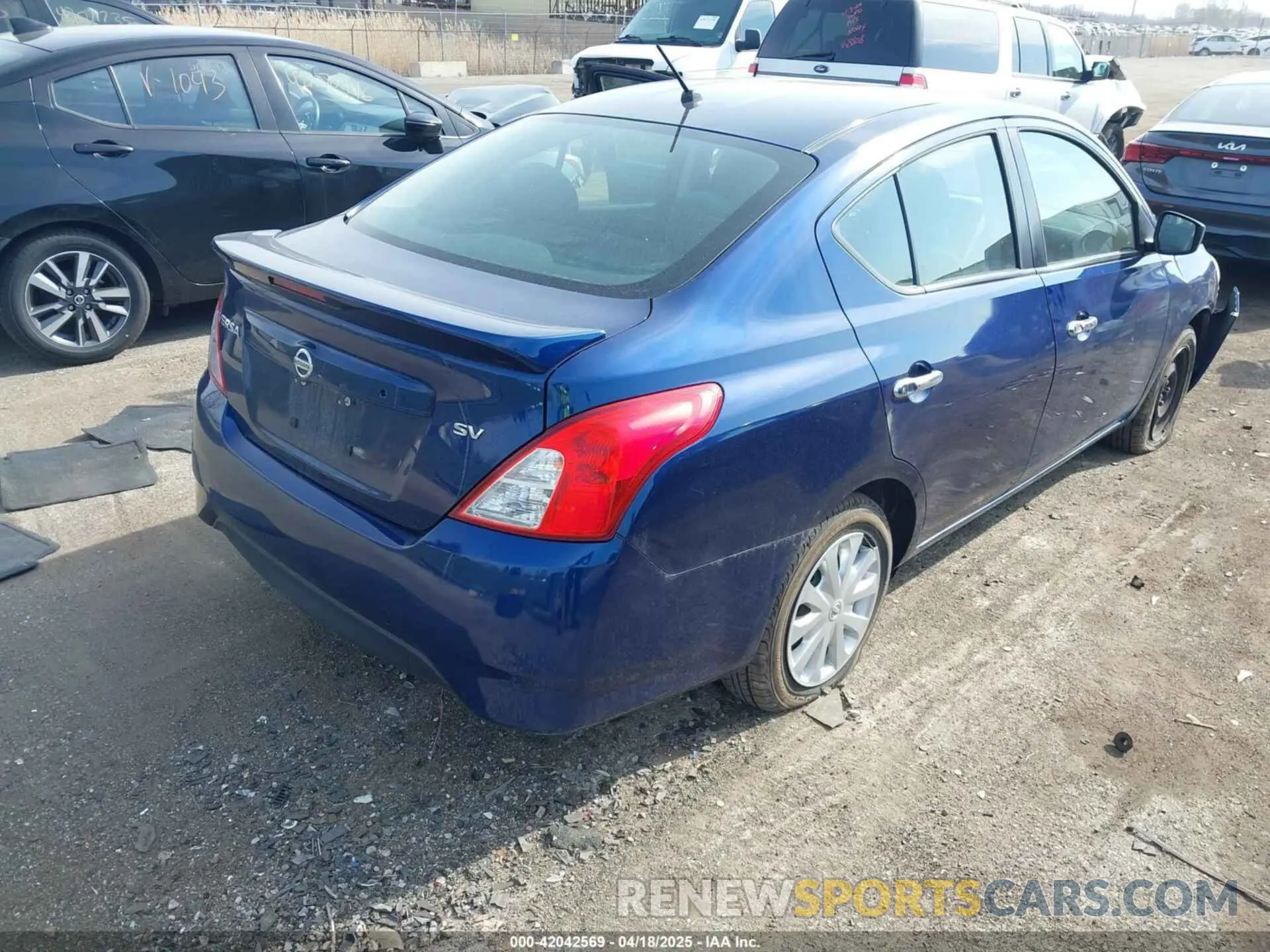 4 Photograph of a damaged car 3N1CN7AP9KL870728 NISSAN VERSA 2019