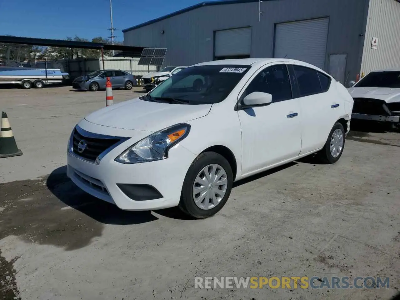 1 Photograph of a damaged car 3N1CN7APXKL865246 NISSAN VERSA 2019
