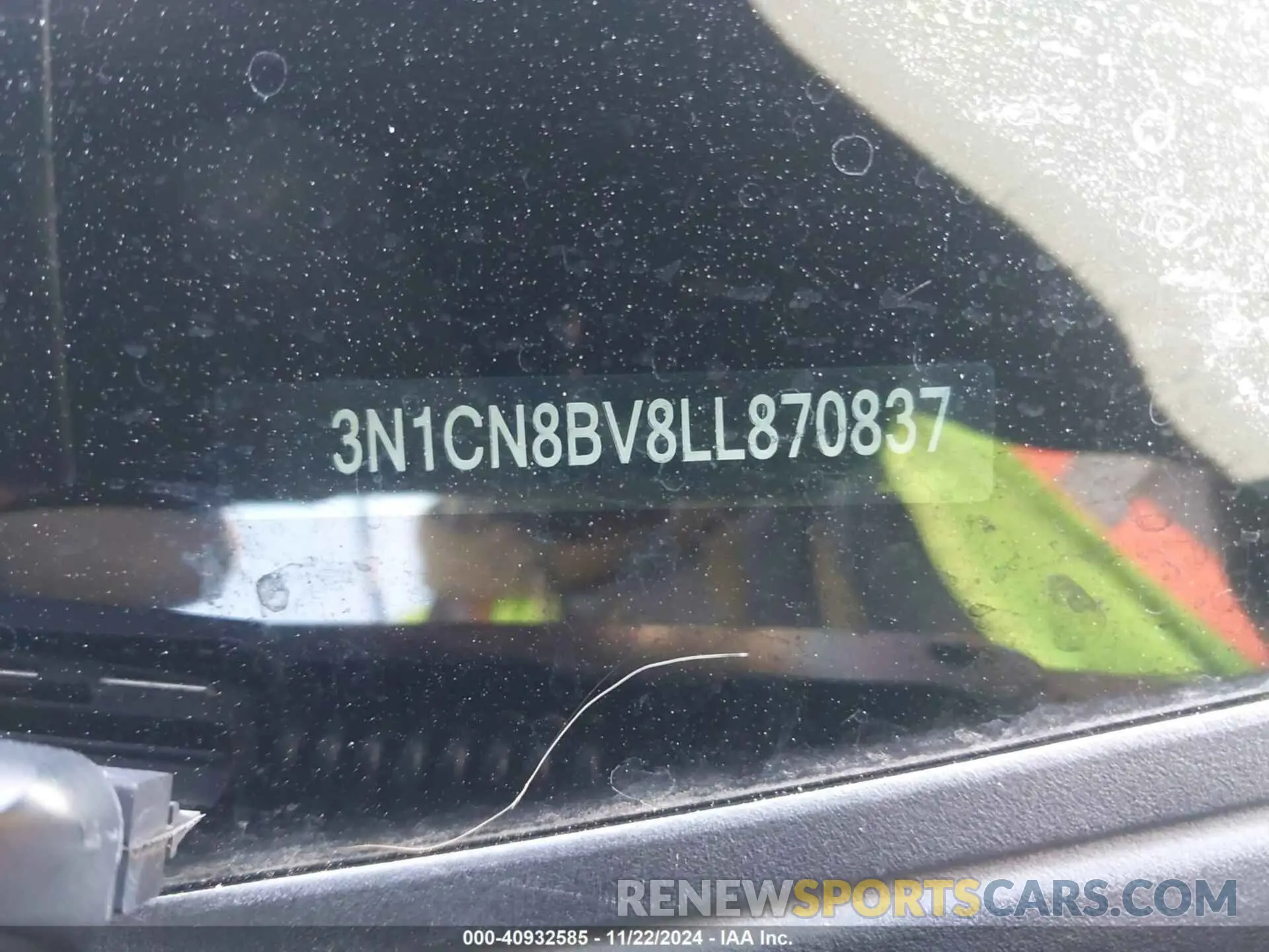 9 Photograph of a damaged car 3N1CN8BV8LL870837 NISSAN VERSA 2020