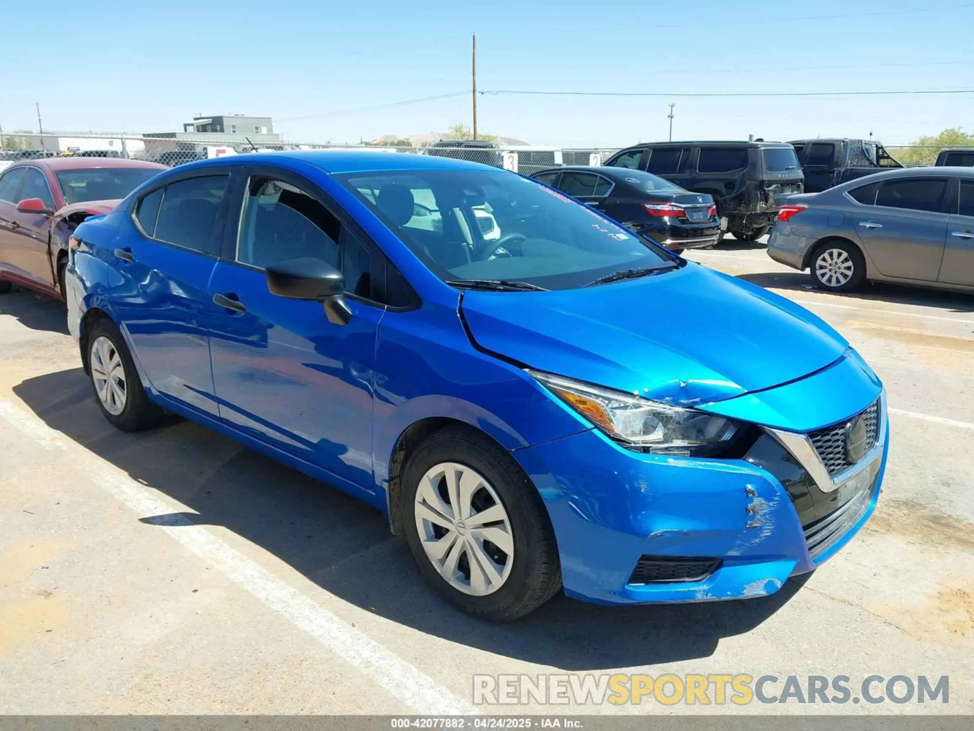 1 Photograph of a damaged car 3N1CN8DV0LL801833 NISSAN VERSA 2020
