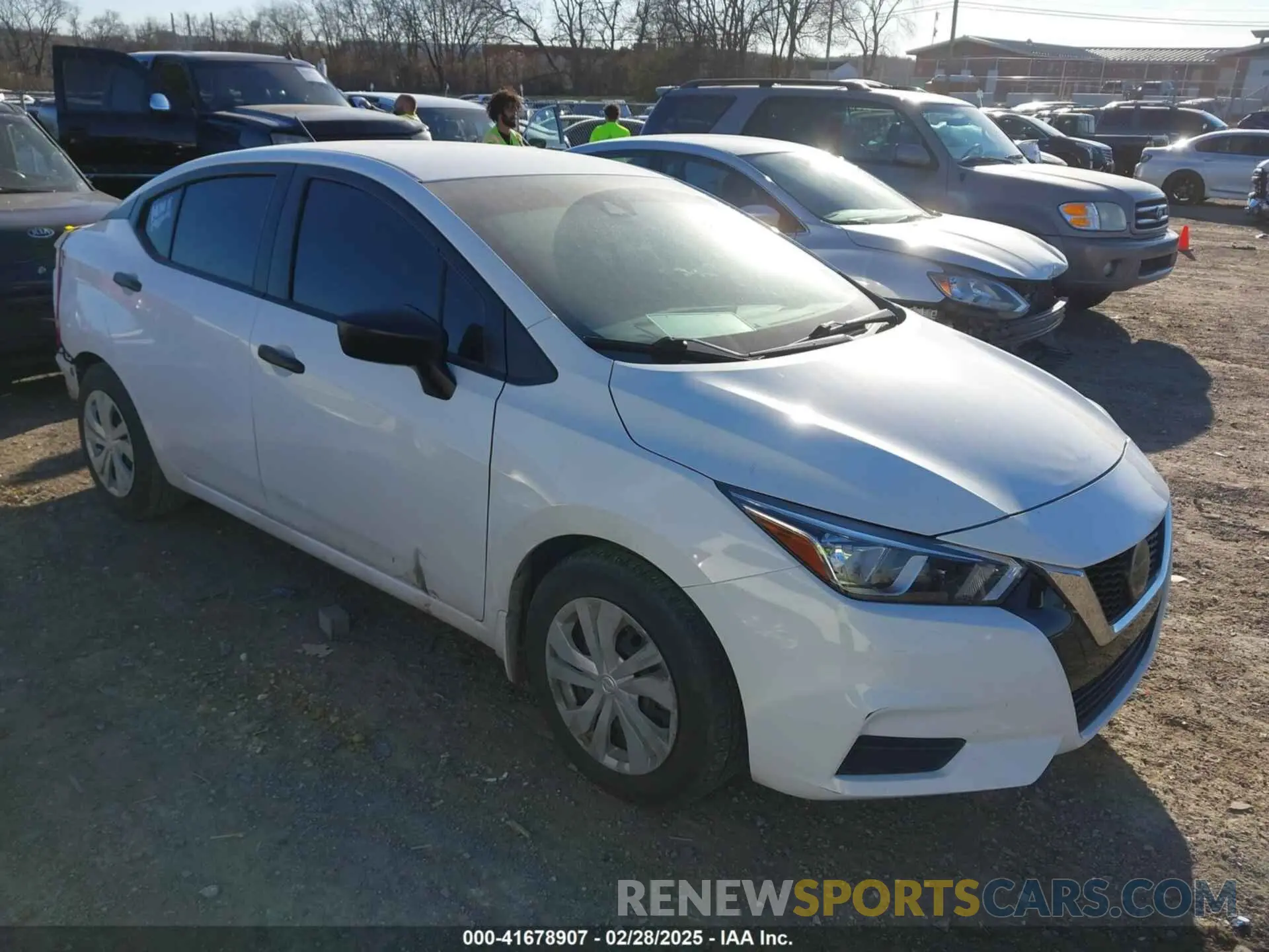 1 Photograph of a damaged car 3N1CN8DV0LL806403 NISSAN VERSA 2020