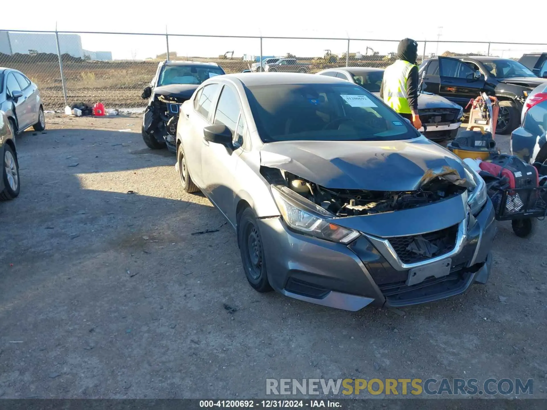 1 Photograph of a damaged car 3N1CN8DV5LL847223 NISSAN VERSA 2020