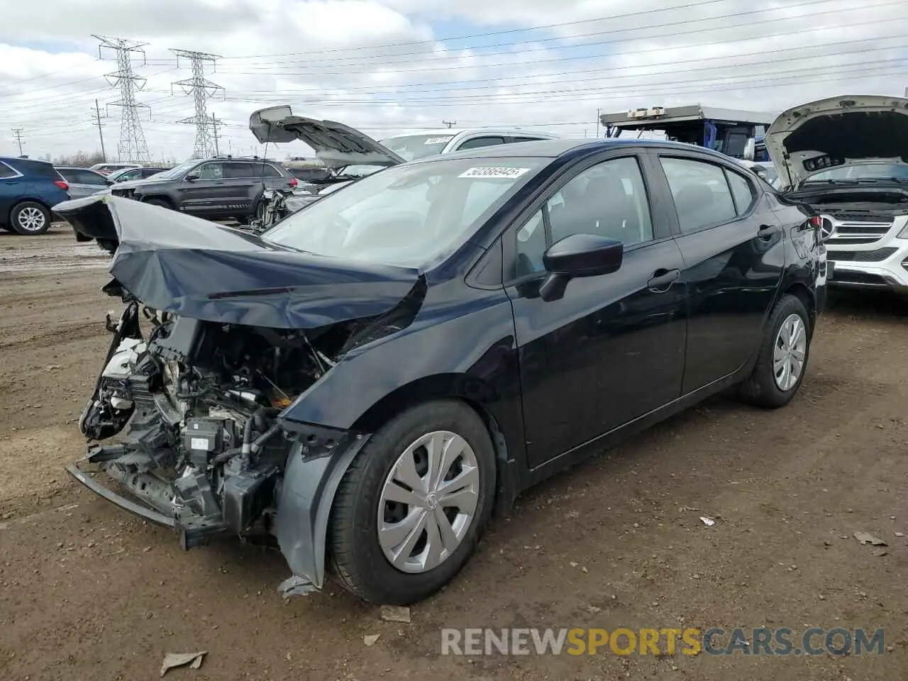 1 Photograph of a damaged car 3N1CN8DV6LL884264 NISSAN VERSA 2020