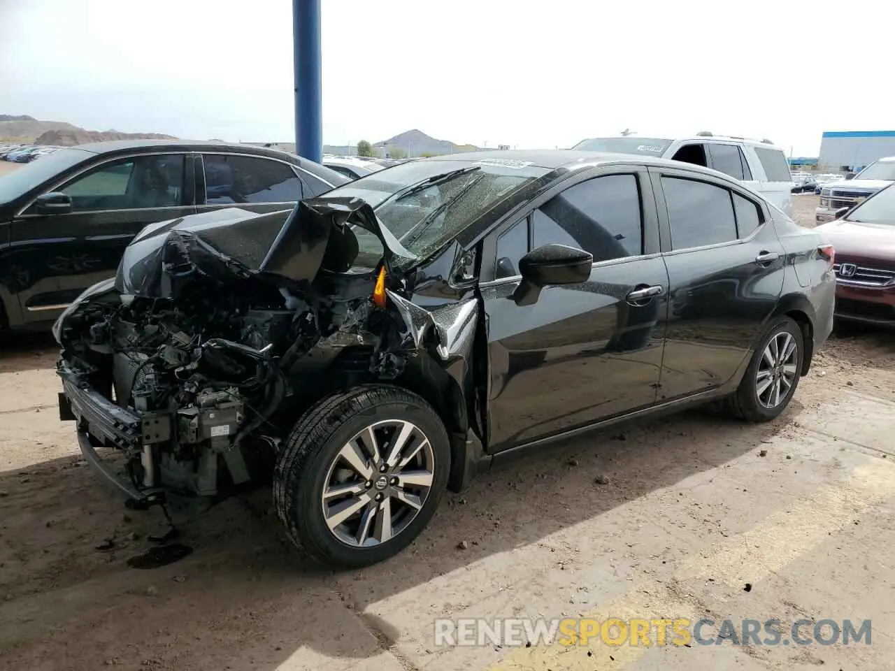 1 Photograph of a damaged car 3N1CN8EV2LL805400 NISSAN VERSA 2020