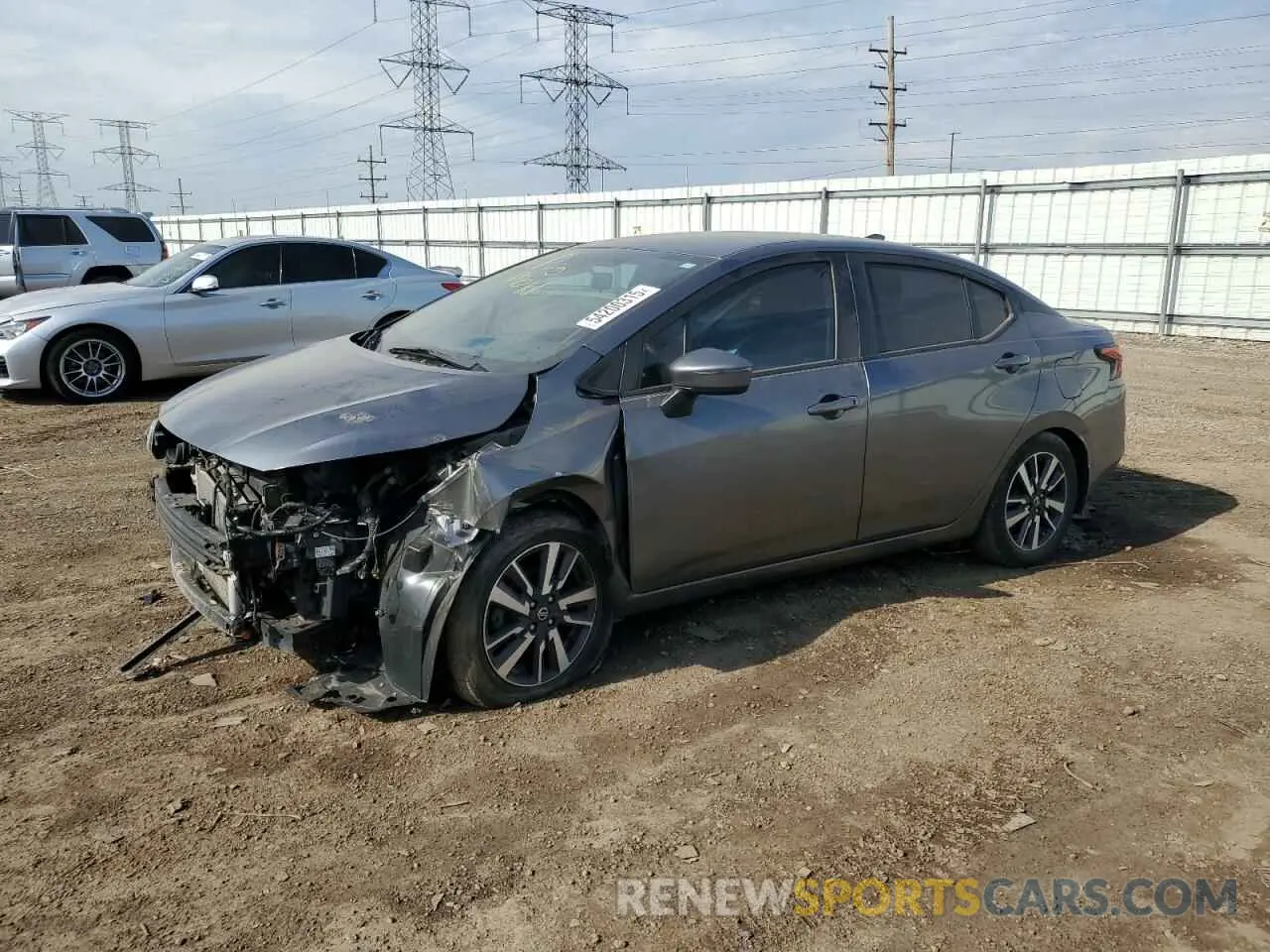 1 Photograph of a damaged car 3N1CN8EV2LL914312 NISSAN VERSA 2020