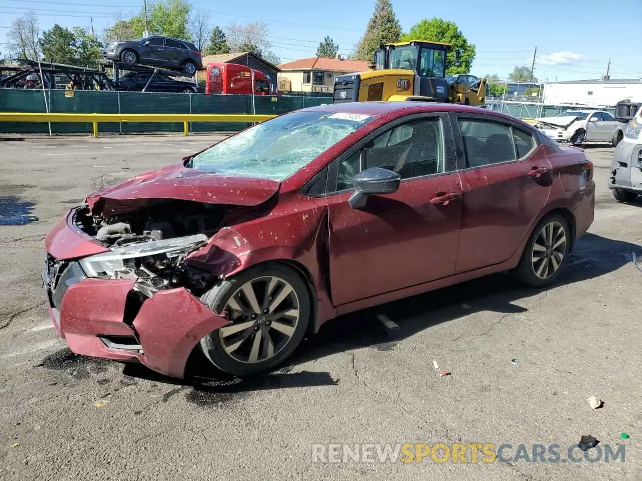 1 Photograph of a damaged car 3N1CN8FV0LL812313 NISSAN VERSA 2020