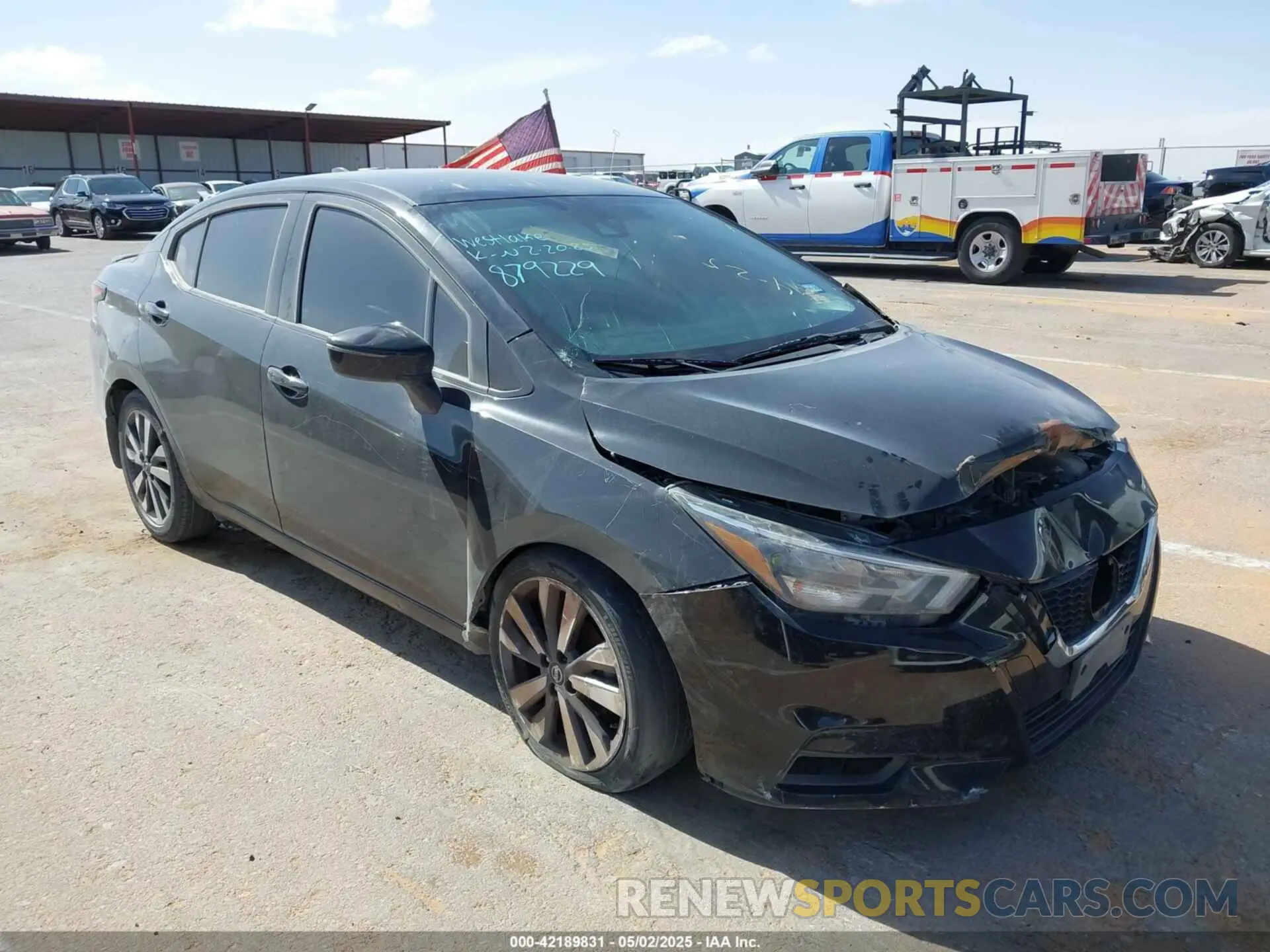 1 Photograph of a damaged car 3N1CN8FV5LL879229 NISSAN VERSA 2020