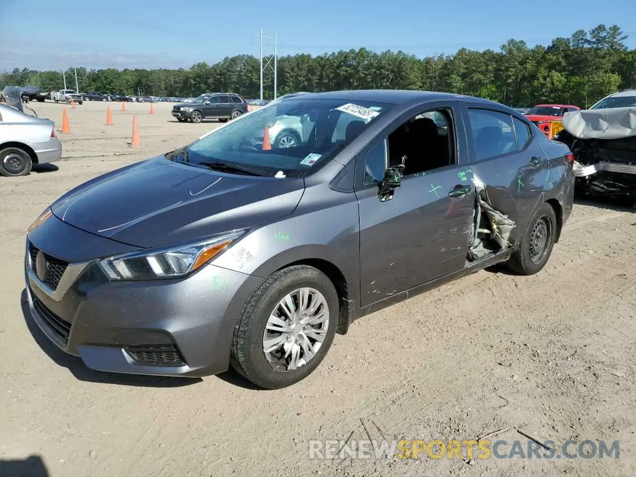 1 Photograph of a damaged car 3N1CN8DV0ML925876 NISSAN VERSA 2021