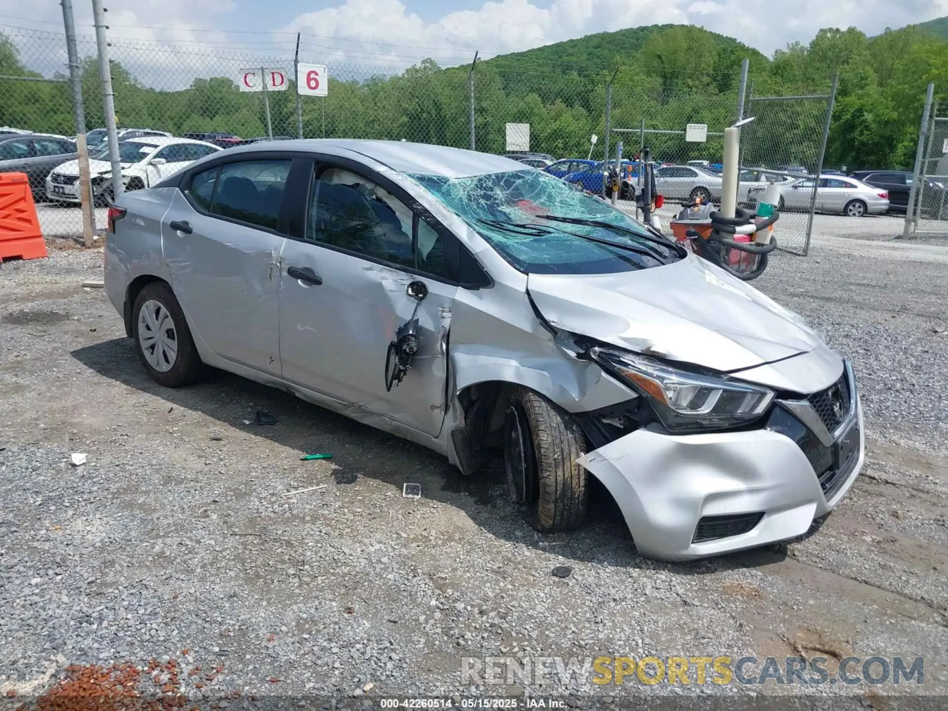 1 Photograph of a damaged car 3N1CN8DV2ML920730 NISSAN VERSA 2021