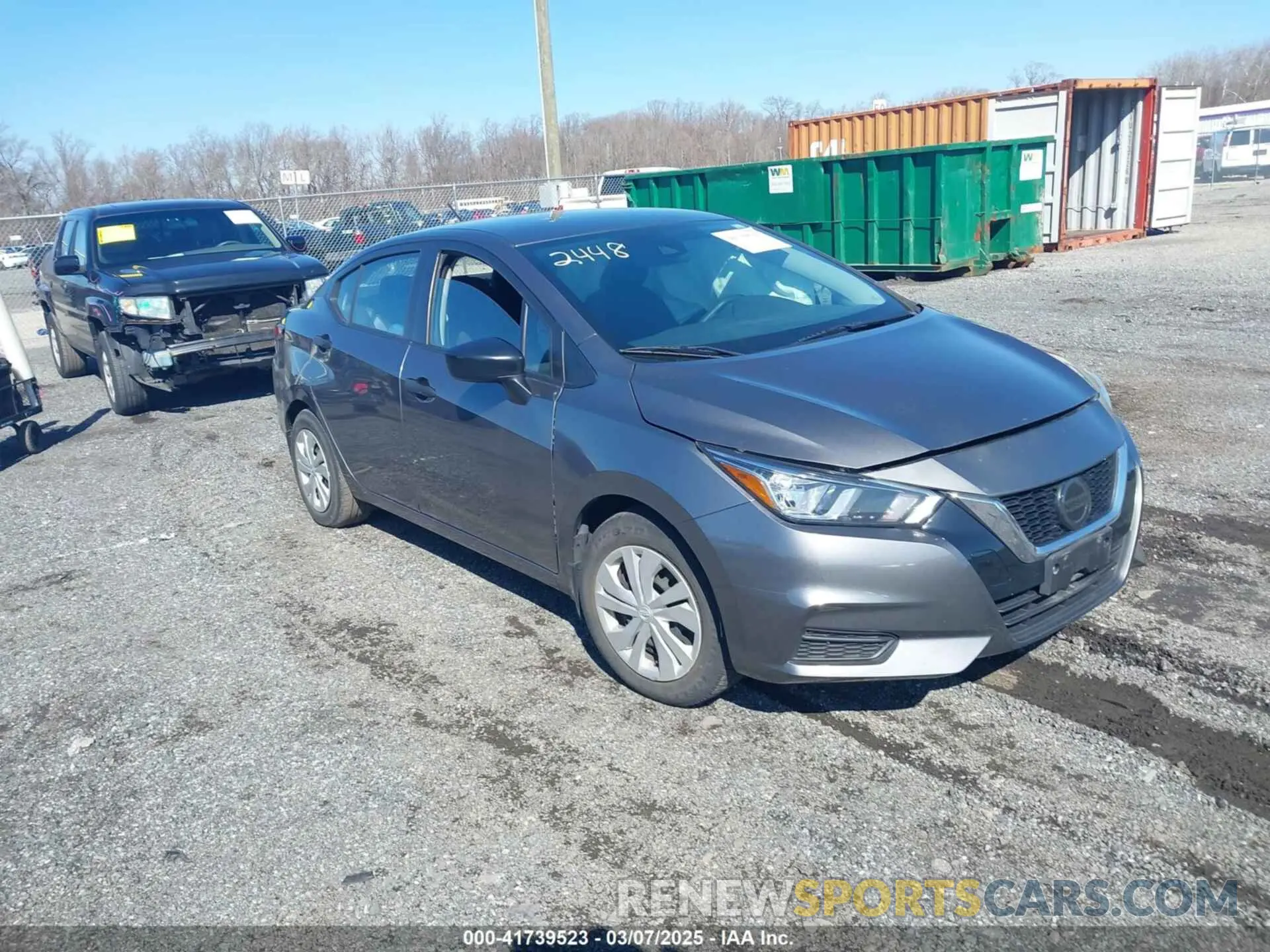 1 Photograph of a damaged car 3N1CN8DV6ML812448 NISSAN VERSA 2021