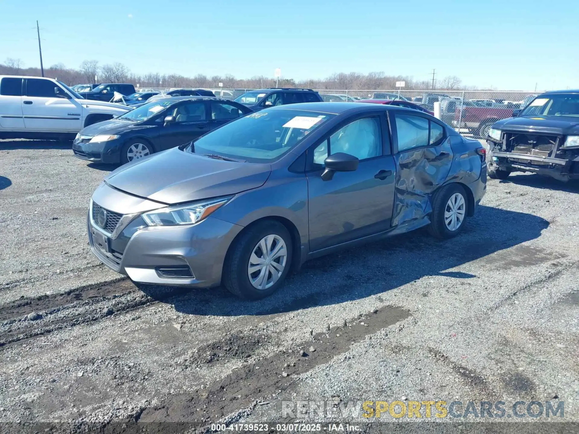 2 Photograph of a damaged car 3N1CN8DV6ML812448 NISSAN VERSA 2021