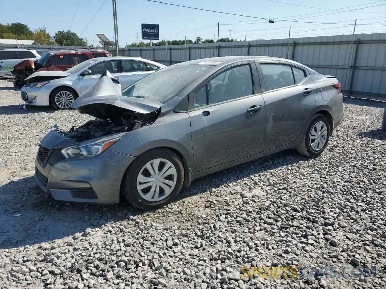 1 Photograph of a damaged car 3N1CN8DV6ML855963 NISSAN VERSA 2021