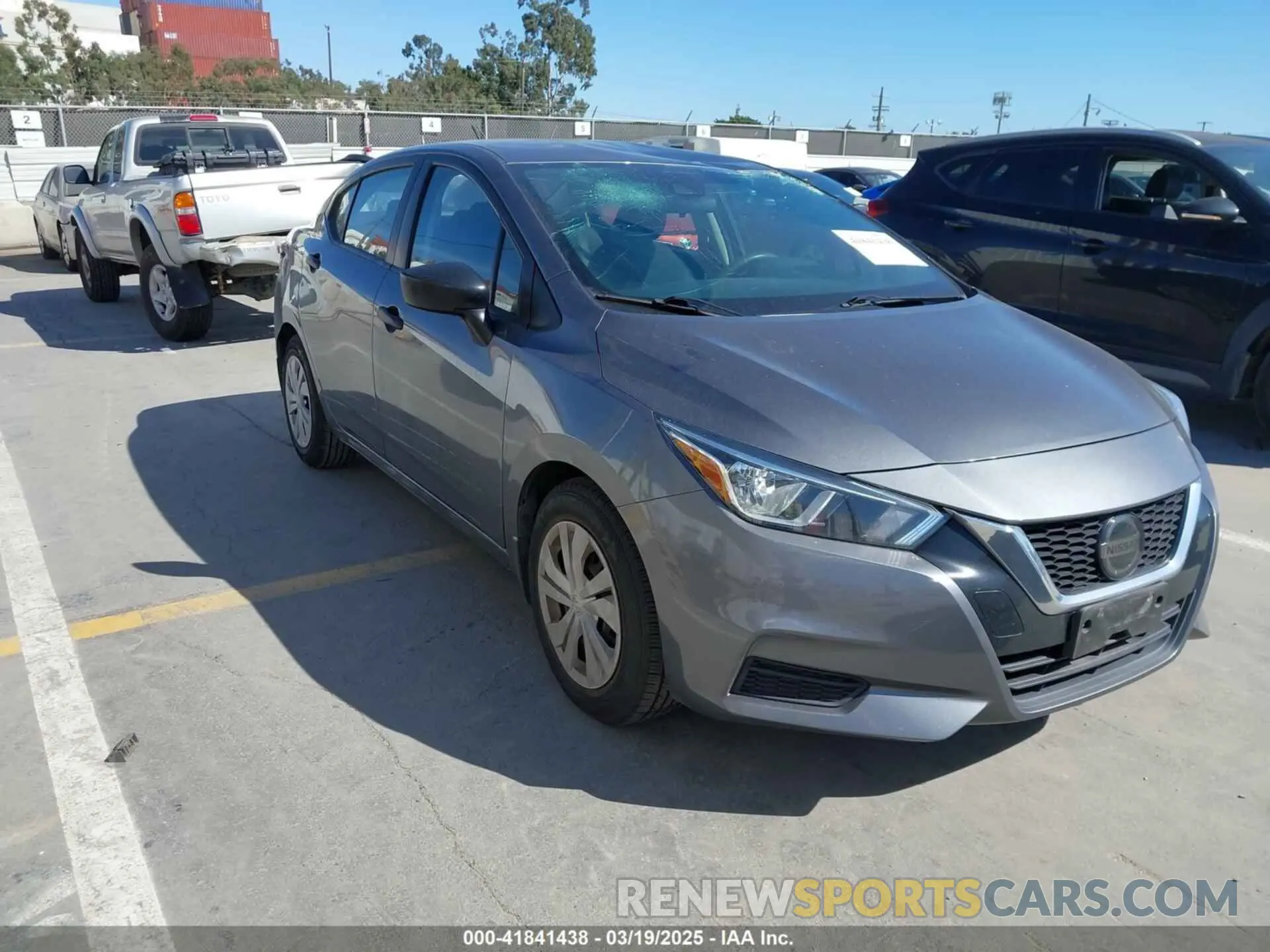 1 Photograph of a damaged car 3N1CN8DV7ML813348 NISSAN VERSA 2021