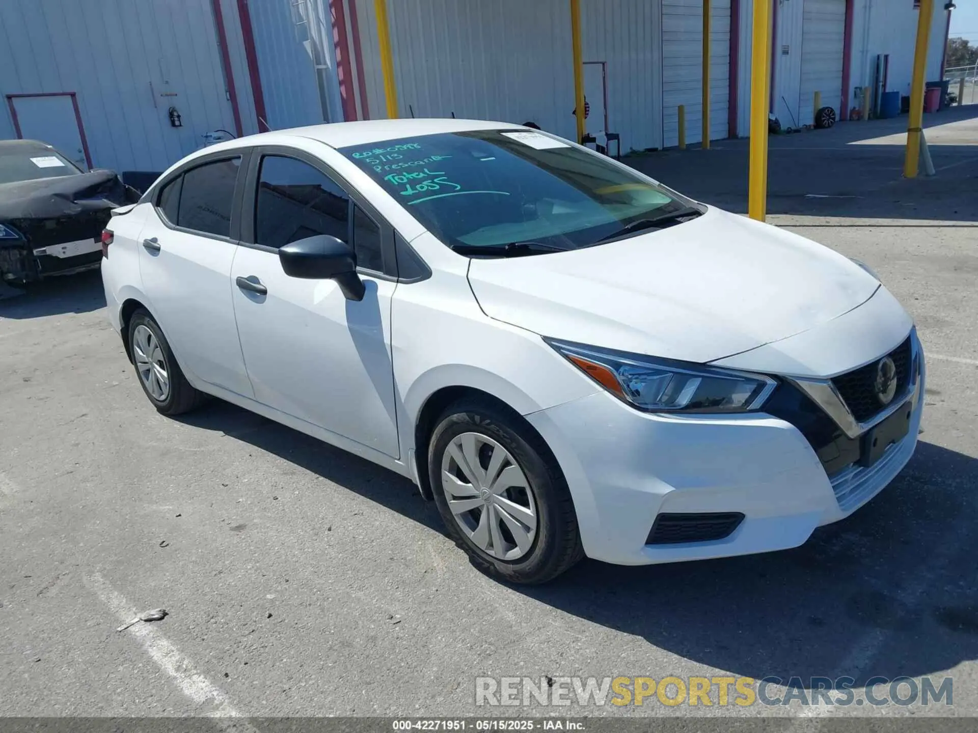 1 Photograph of a damaged car 3N1CN8DV7ML858743 NISSAN VERSA 2021