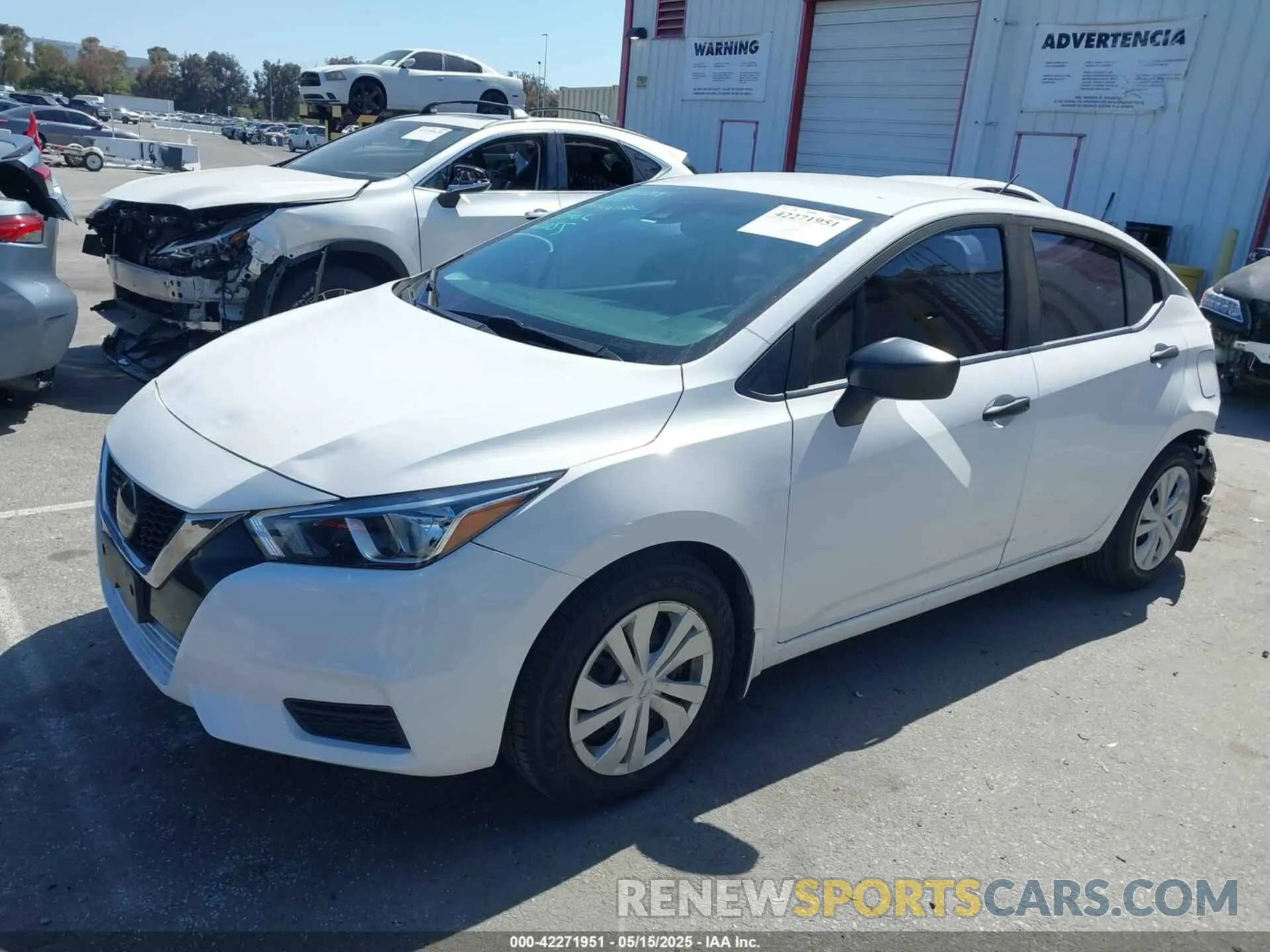 2 Photograph of a damaged car 3N1CN8DV7ML858743 NISSAN VERSA 2021