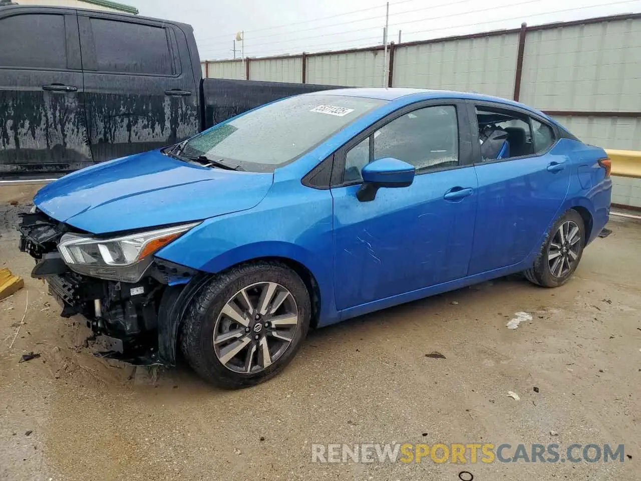 1 Photograph of a damaged car 3N1CN8EV0ML811956 NISSAN VERSA 2021