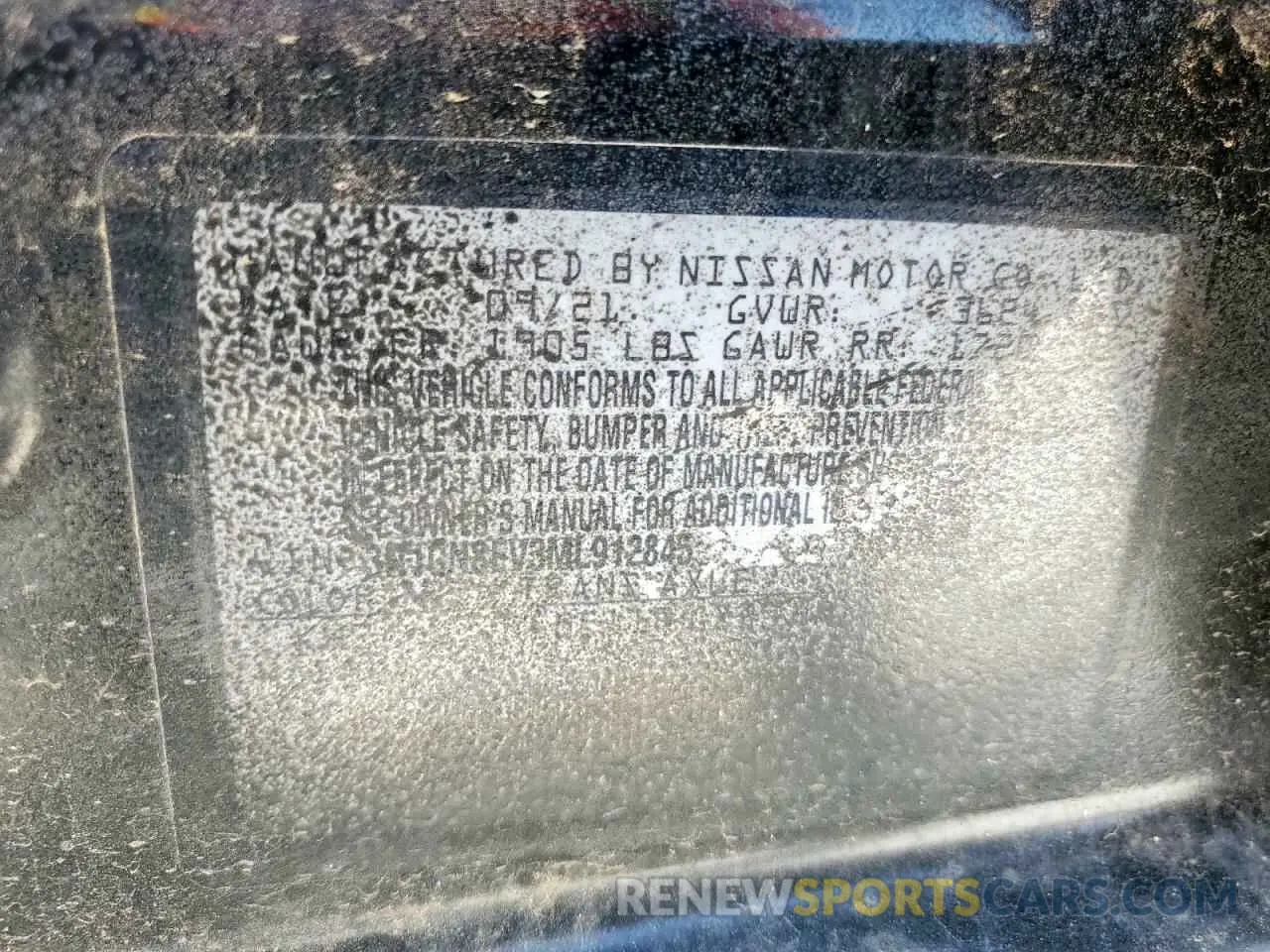 13 Фотография поврежденного автомобиля 3N1CN8EV3ML912845 NISSAN VERSA 2021