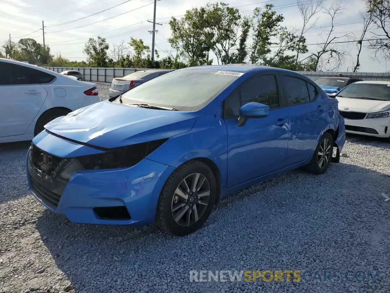 1 Photograph of a damaged car 3N1CN8EV3ML918824 NISSAN VERSA 2021