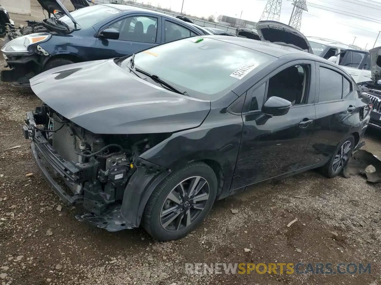1 Photograph of a damaged car 3N1CN8EV5ML832186 NISSAN VERSA 2021