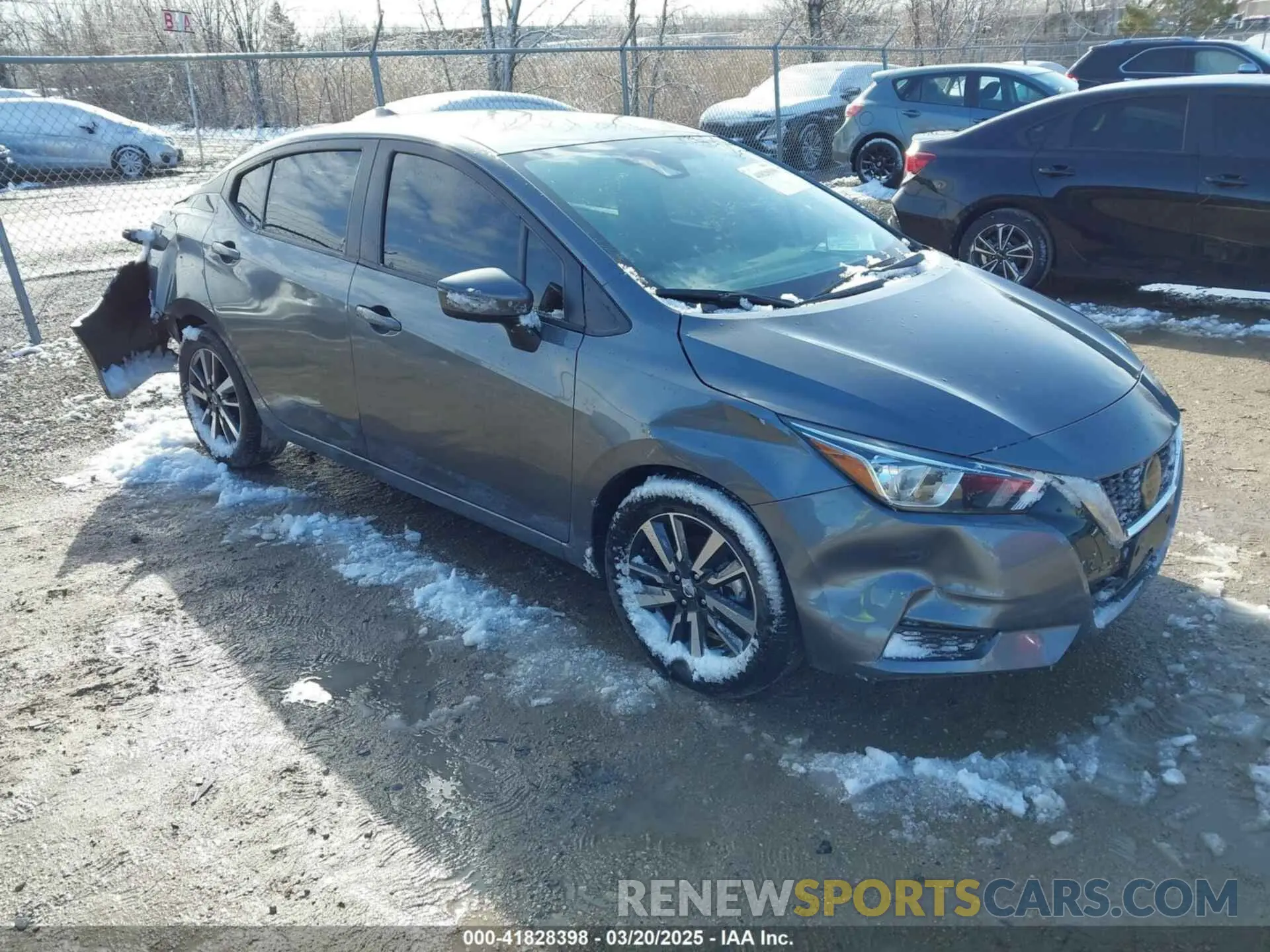 1 Photograph of a damaged car 3N1CN8EV5ML841504 NISSAN VERSA 2021
